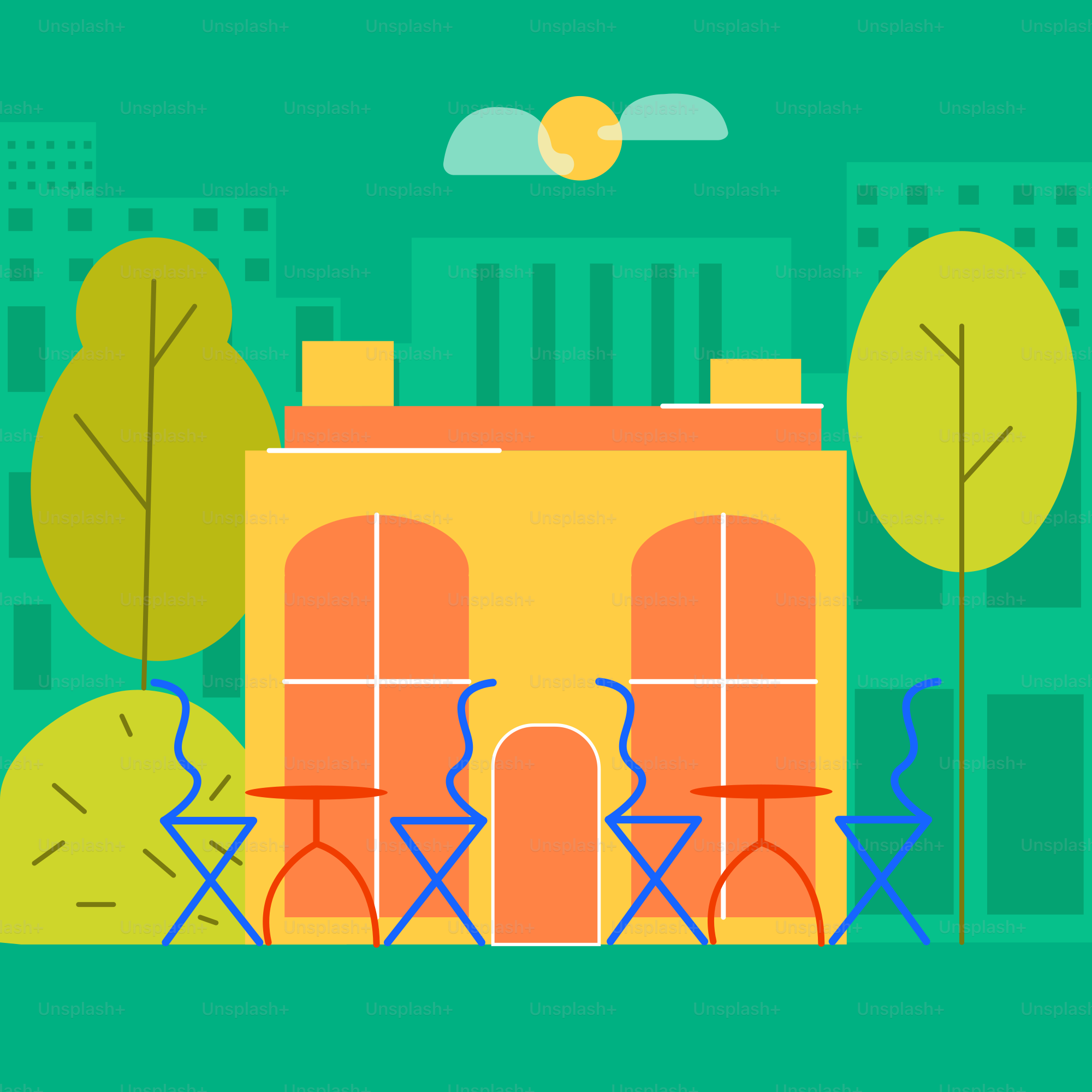 Ein Gebäude mit einer Uhr an der Vorderseite