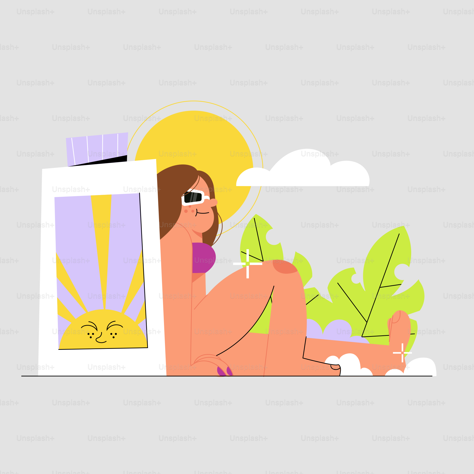 A woman sitting on the ground next to a window