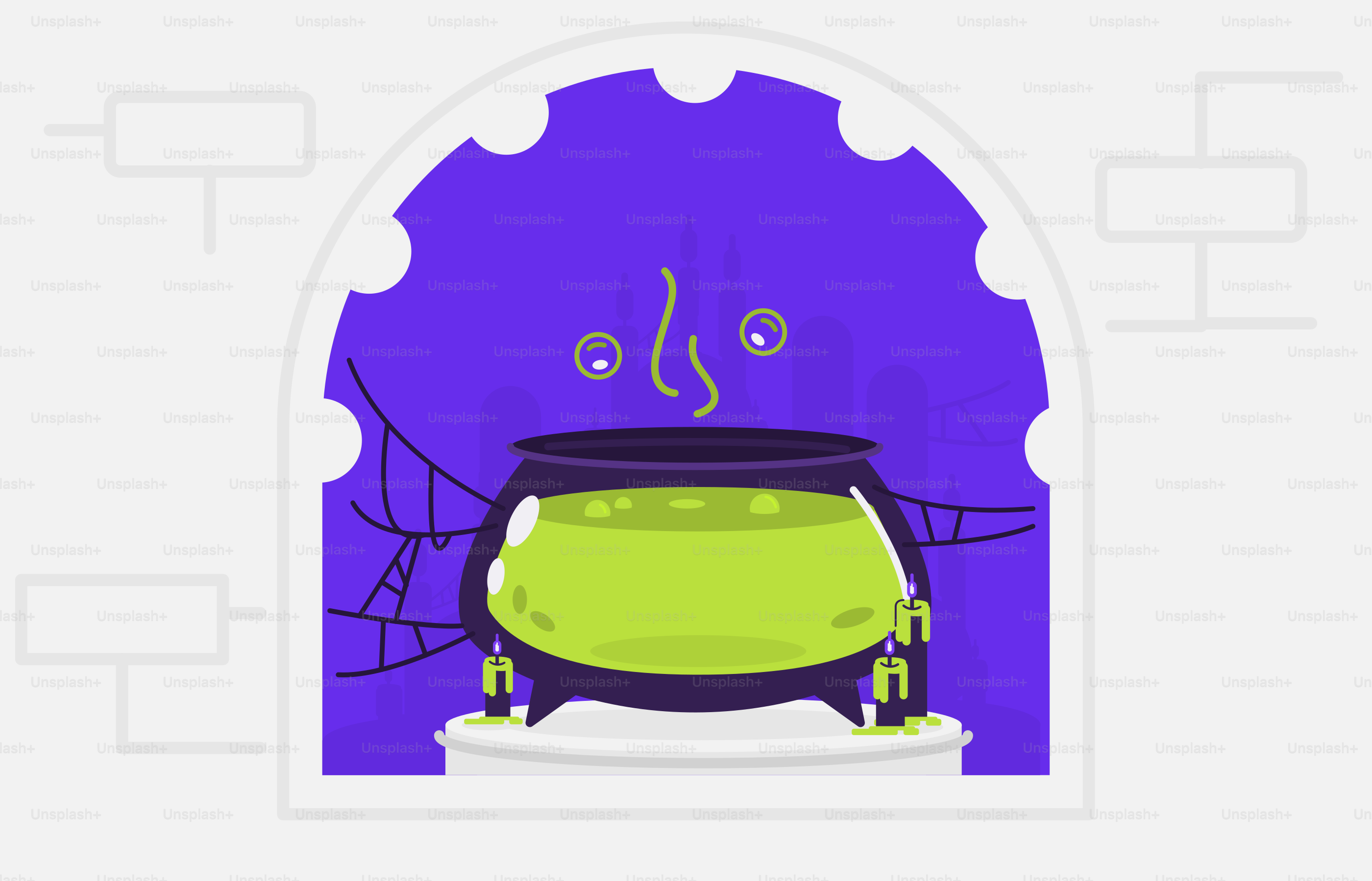 A sticker of a green pot with eyes