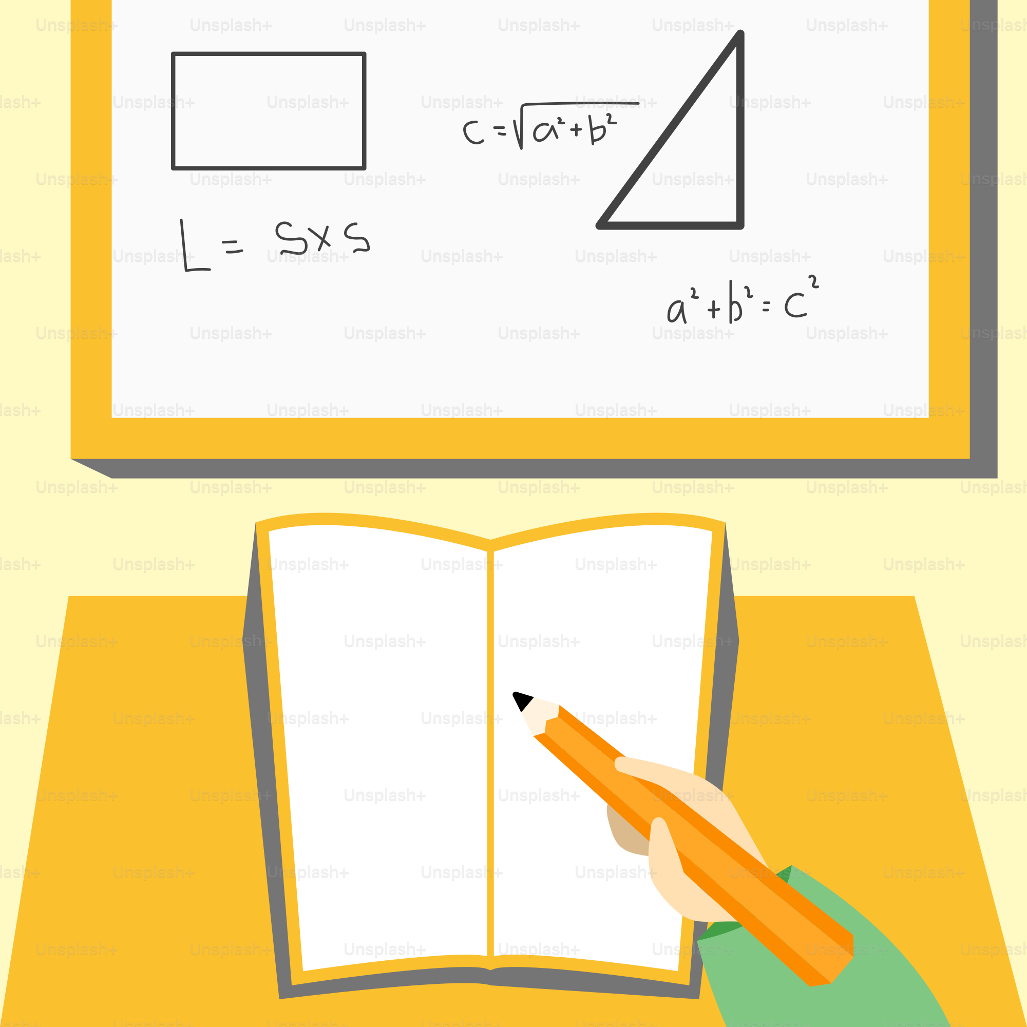 Seseorang menulis di selembar kertas dengan pensil