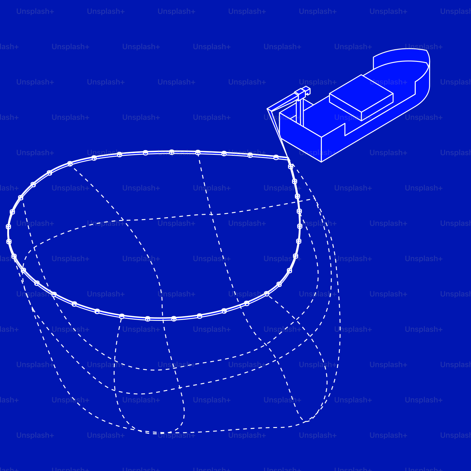 A drawing of a boat floating on a body of water