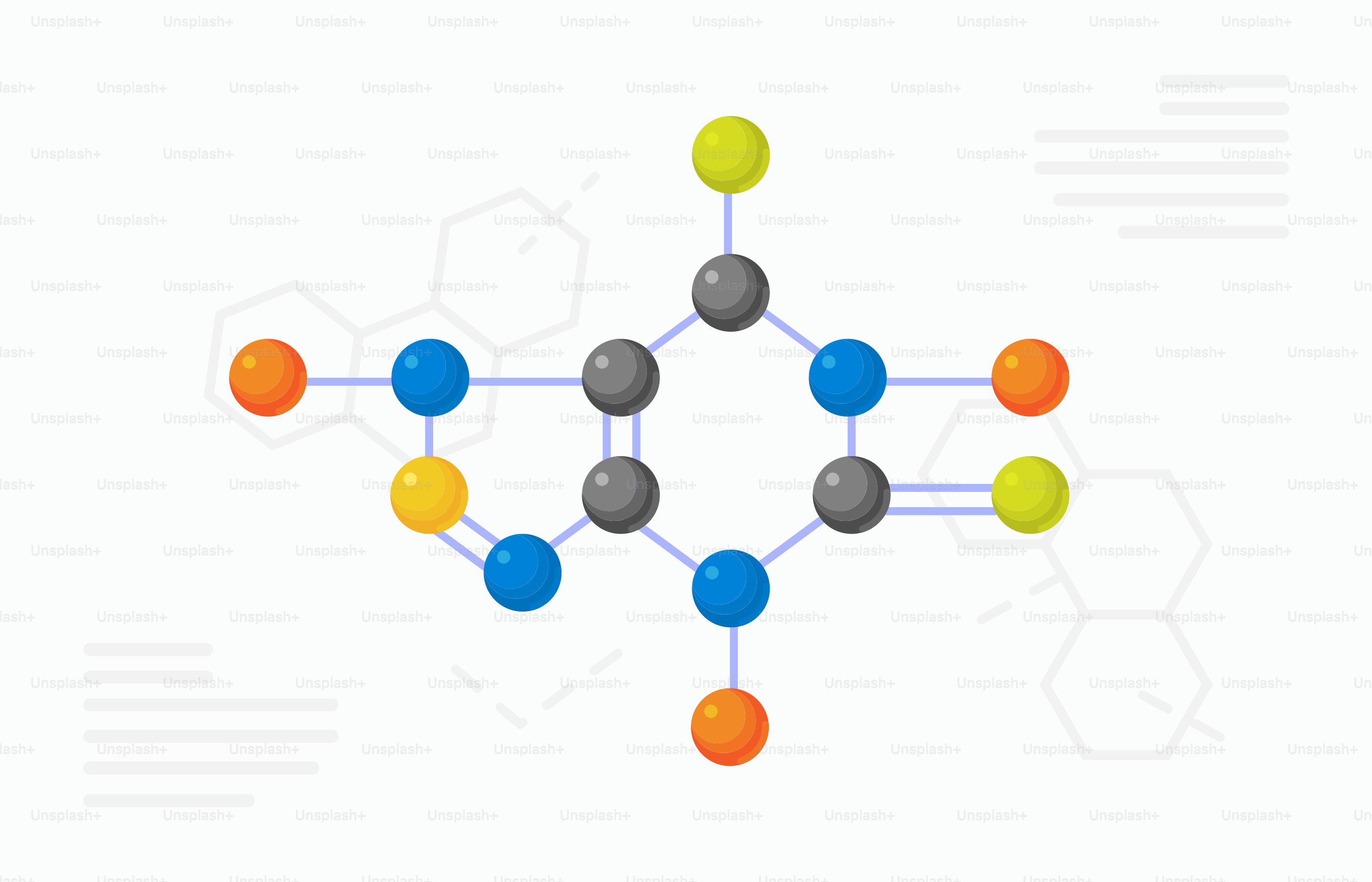 A picture of a structure of a substance