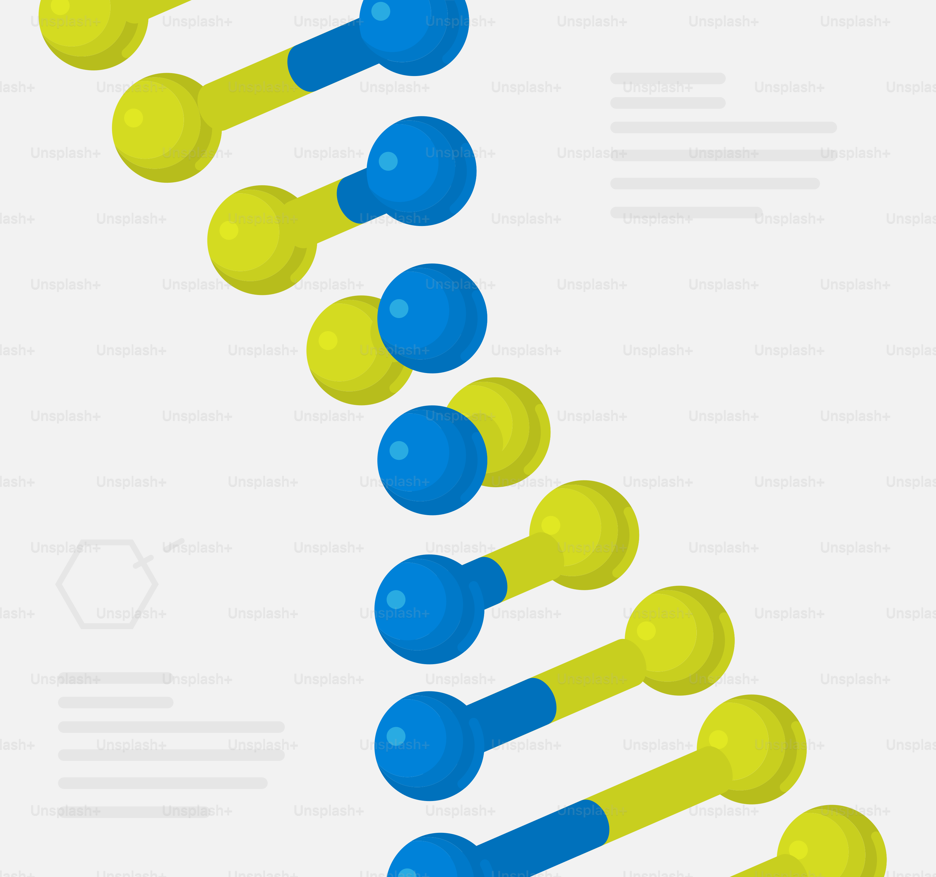 A blue and yellow spiral is shown on a white background