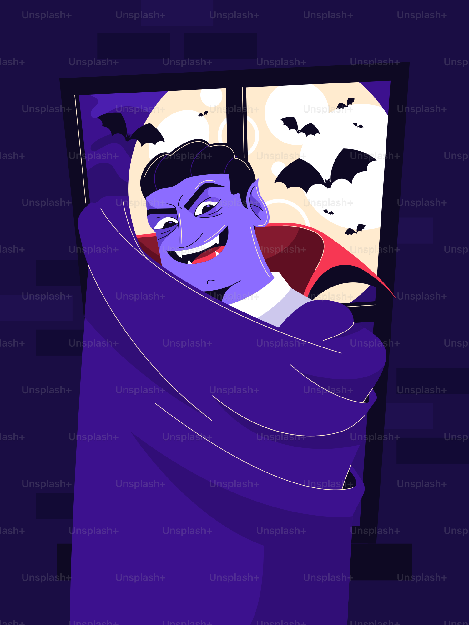 Un homme enveloppé dans une couverture regarde par la fenêtre