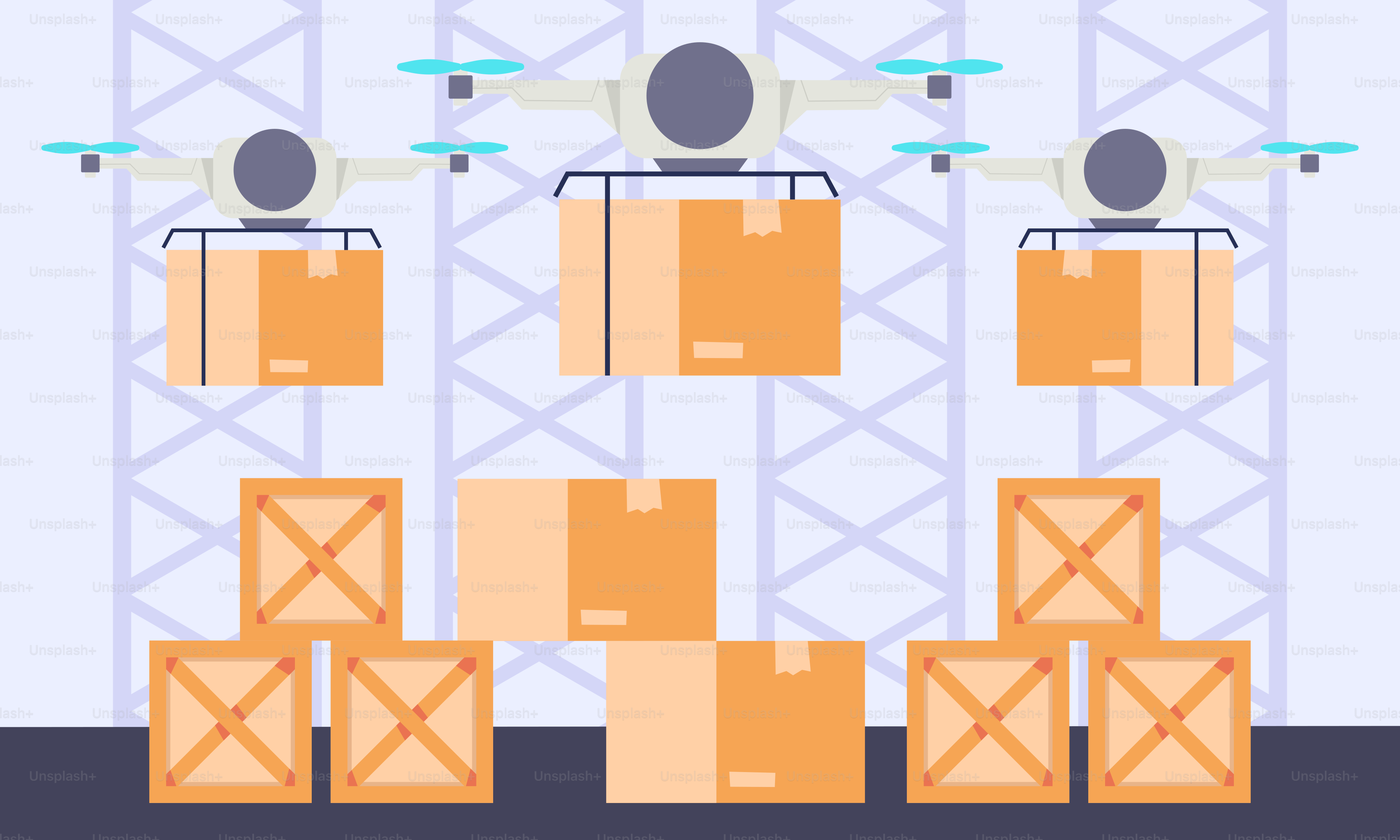 A man standing in front of a bunch of boxes