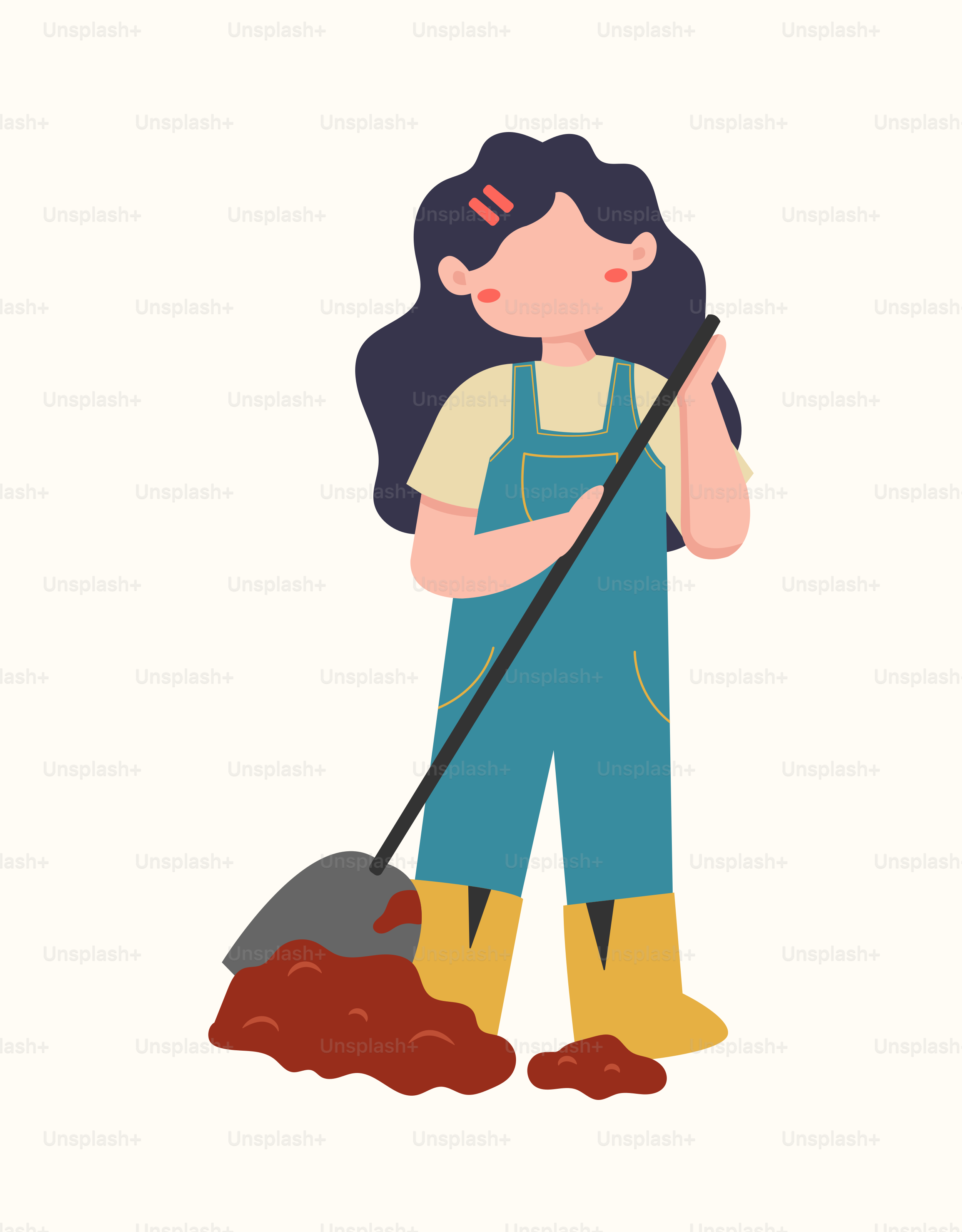 A woman holding a shovel and digging dirt