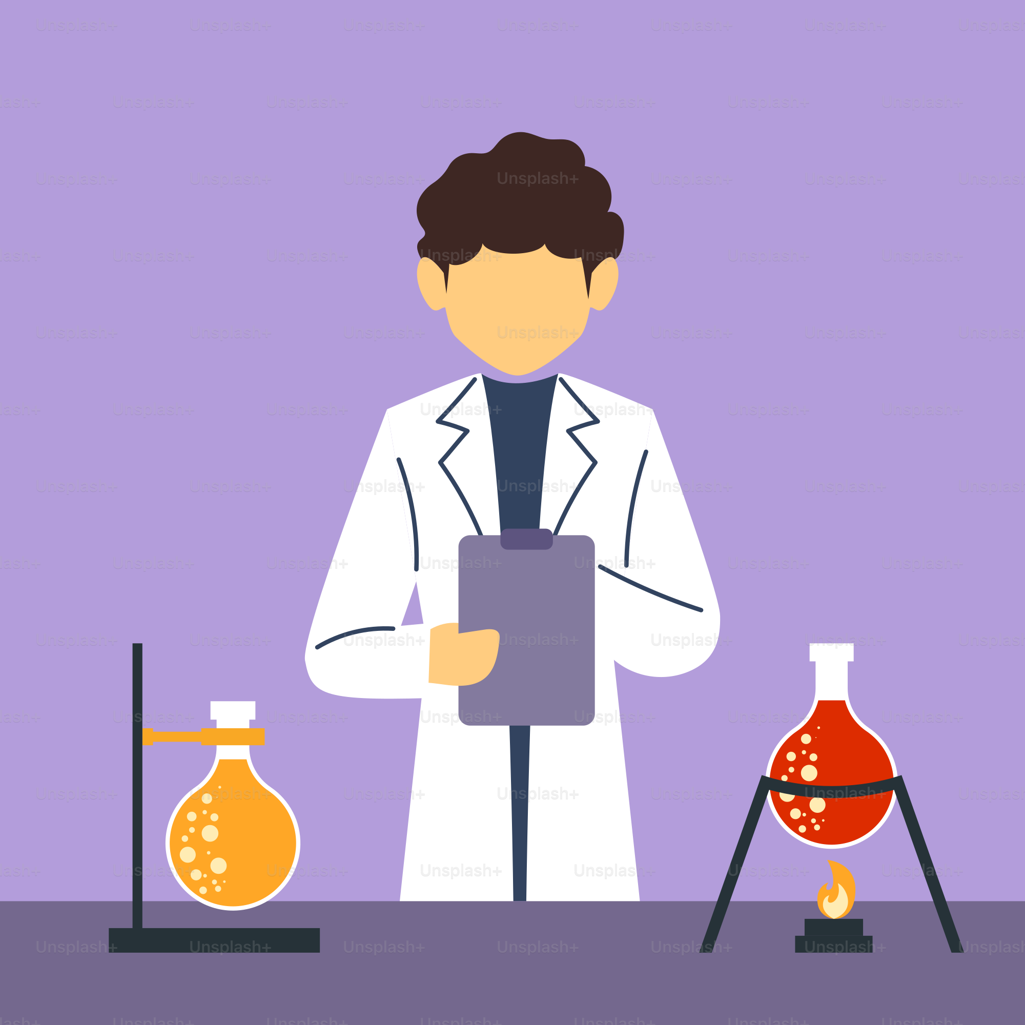 Un homme en blouse de laboratoire tenant une tablette