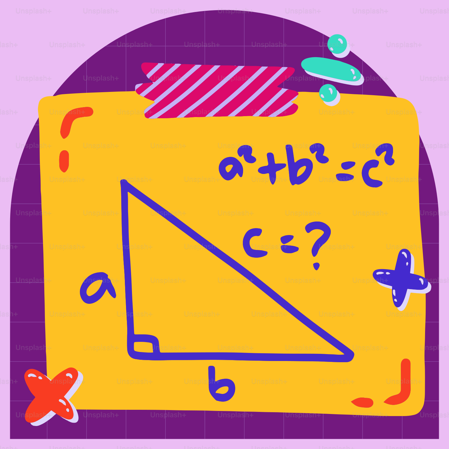 Un'immagine di un foglio di carta con un triangolo sopra