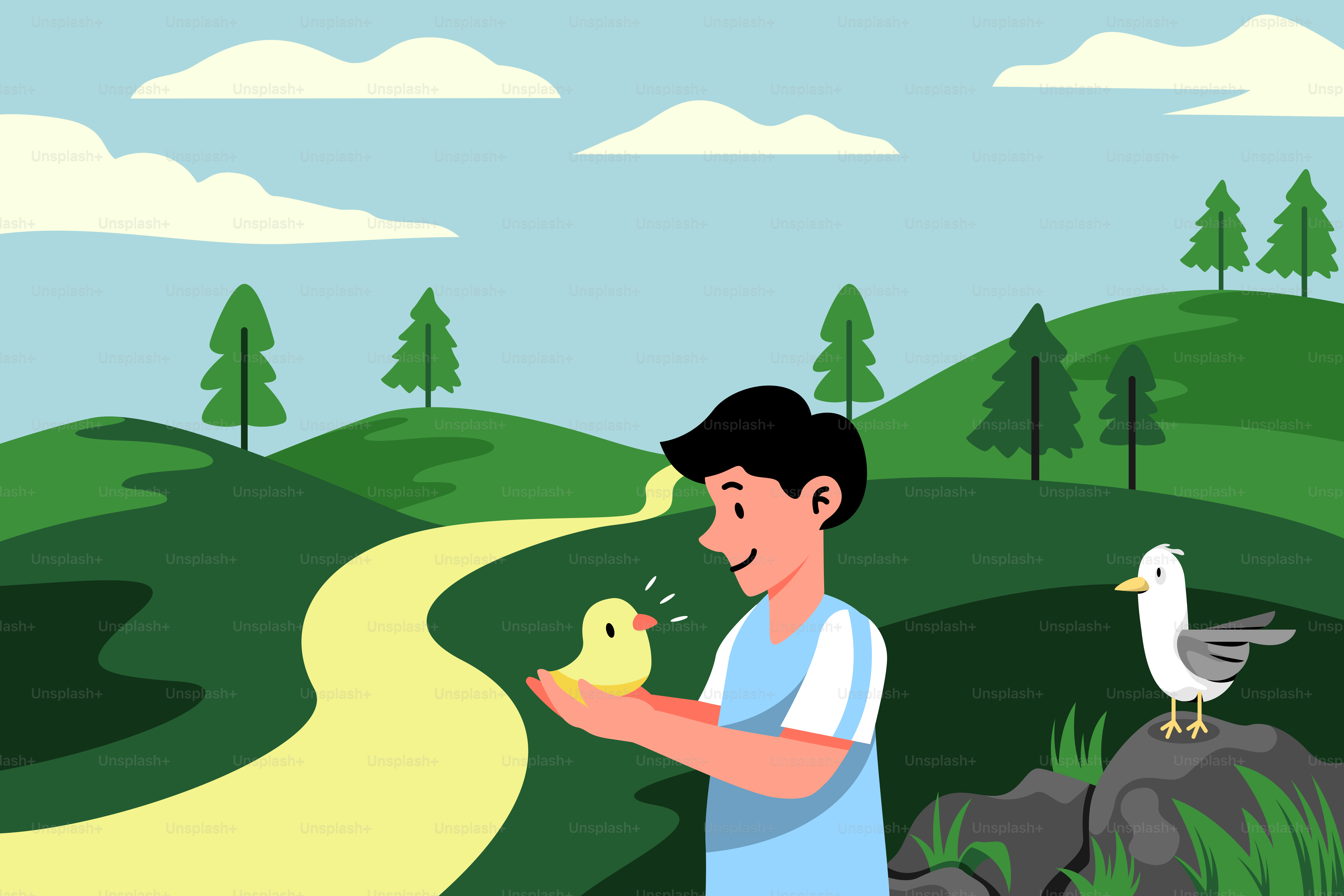 A man holding a duck in his hand