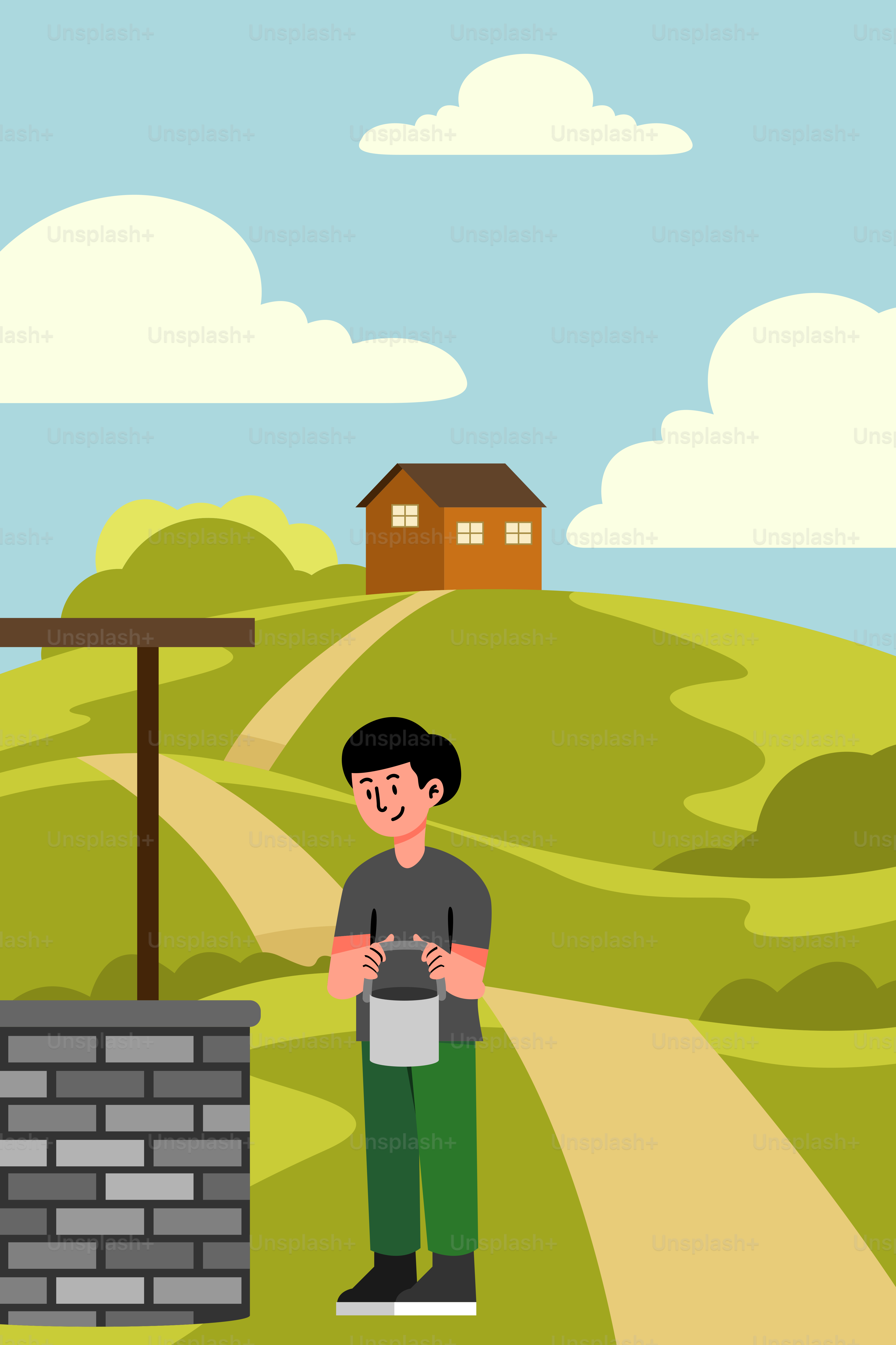 Ein Mann, der vor einer Backsteinmauer steht