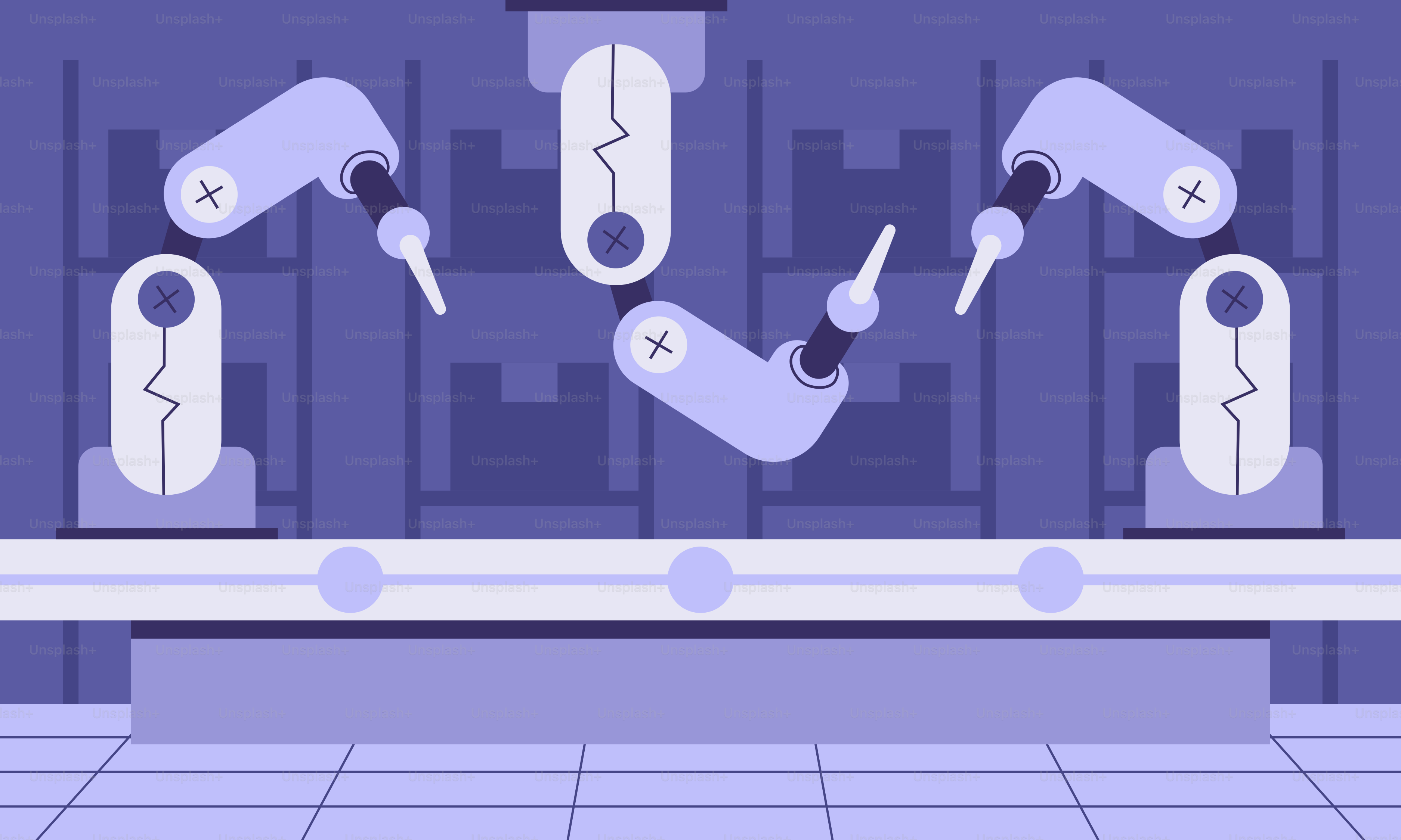 ロボットがたくさんいる部屋