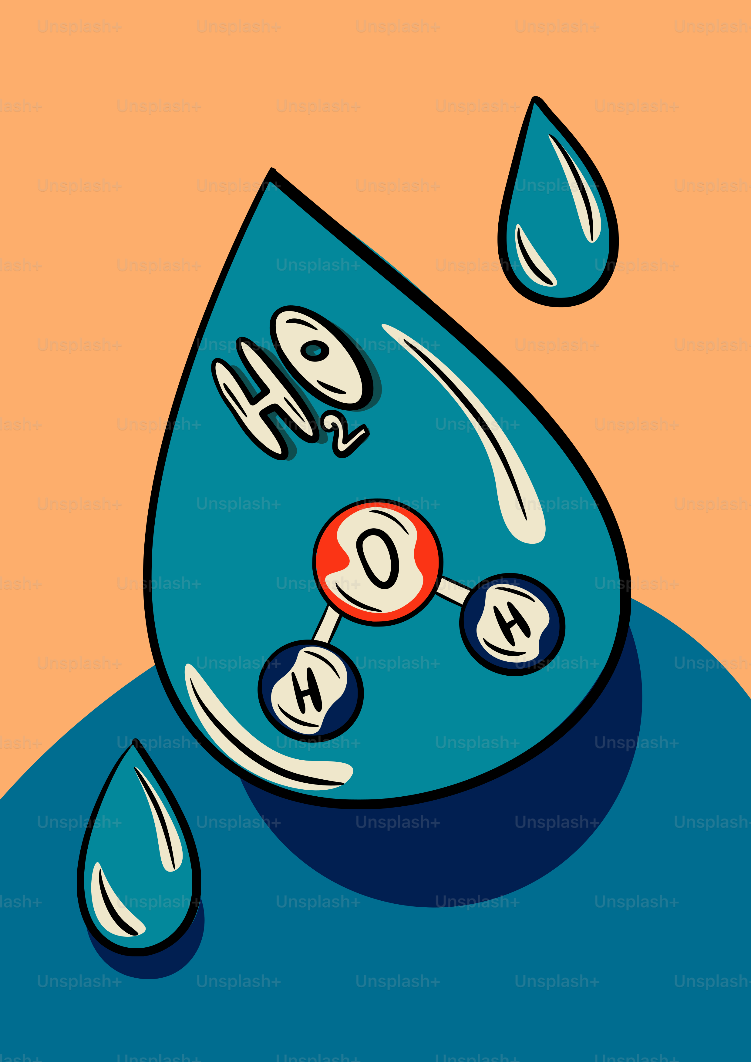 A picture of a water drop with the words oh oh oh oh oh oh oh