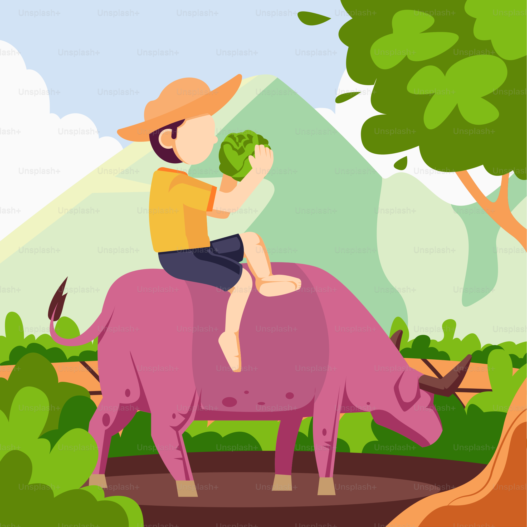 A man riding on the back of a pig