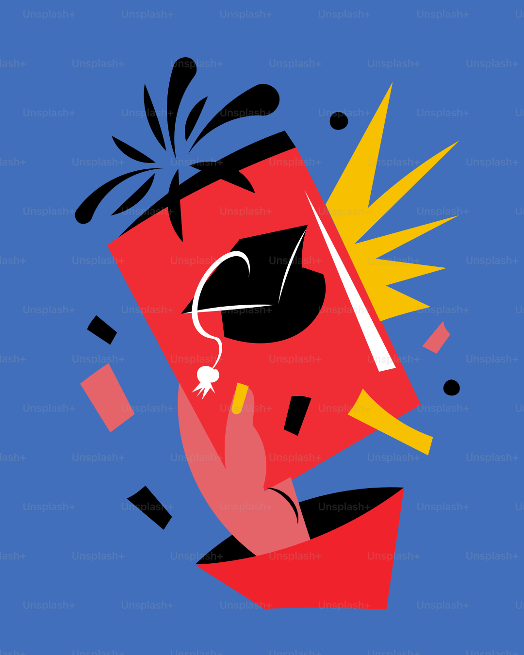 Eine Person, die ein Buch mit blauem Hintergrund hält