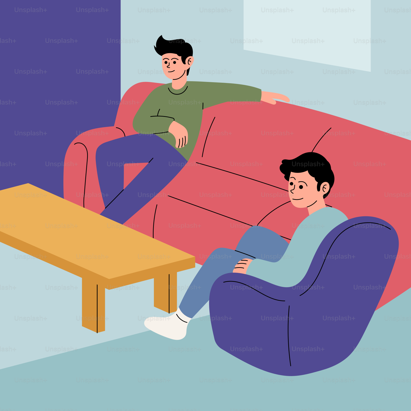 Un gruppo di persone sedute su una sedia vettoriale – Immagine di  Illustrazione su Unsplash, image size:3000x3000