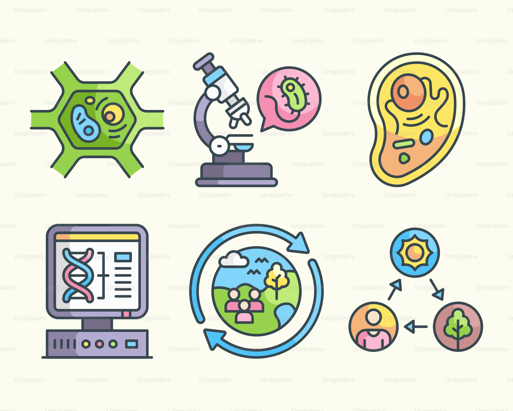 テーブルの上にはさまざまなアイテムがたくさんあります