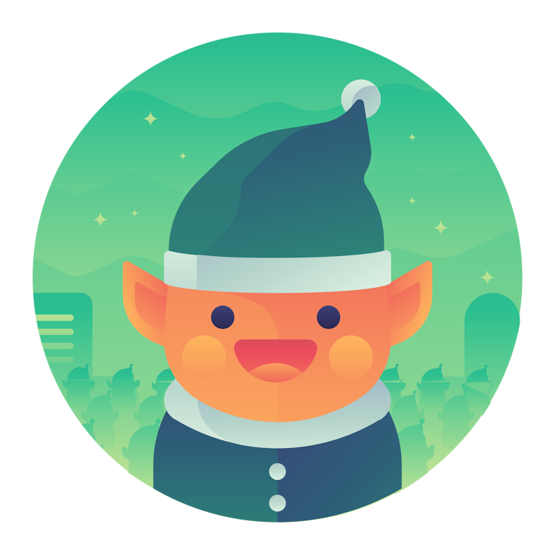 Cartoon Santa Magic