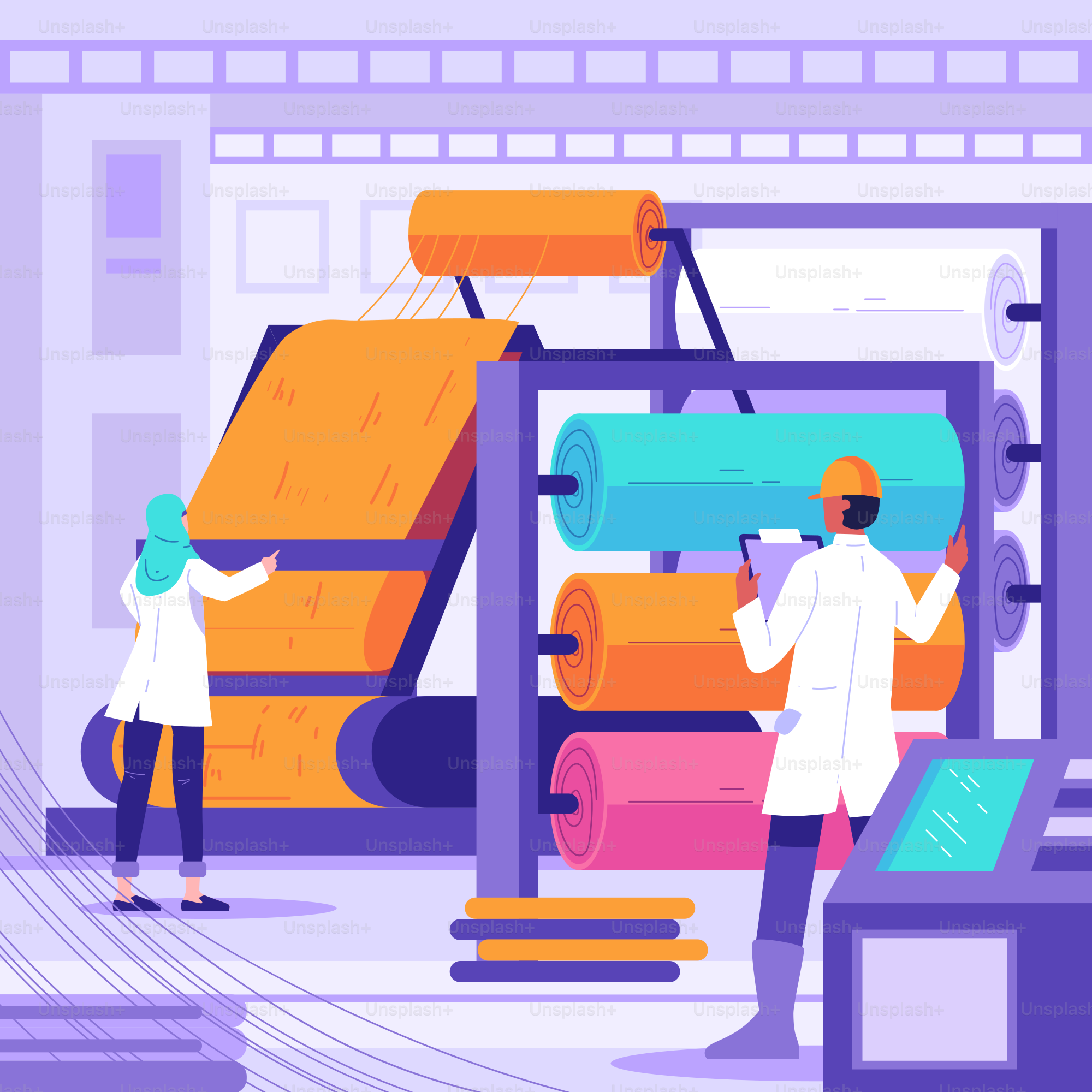 A group of people working in a factory