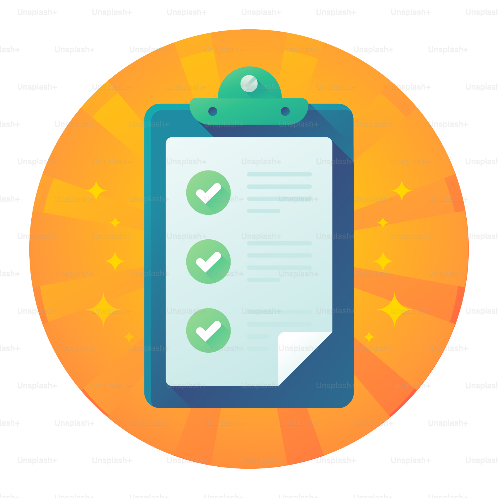 A clipboard with a checklist on it