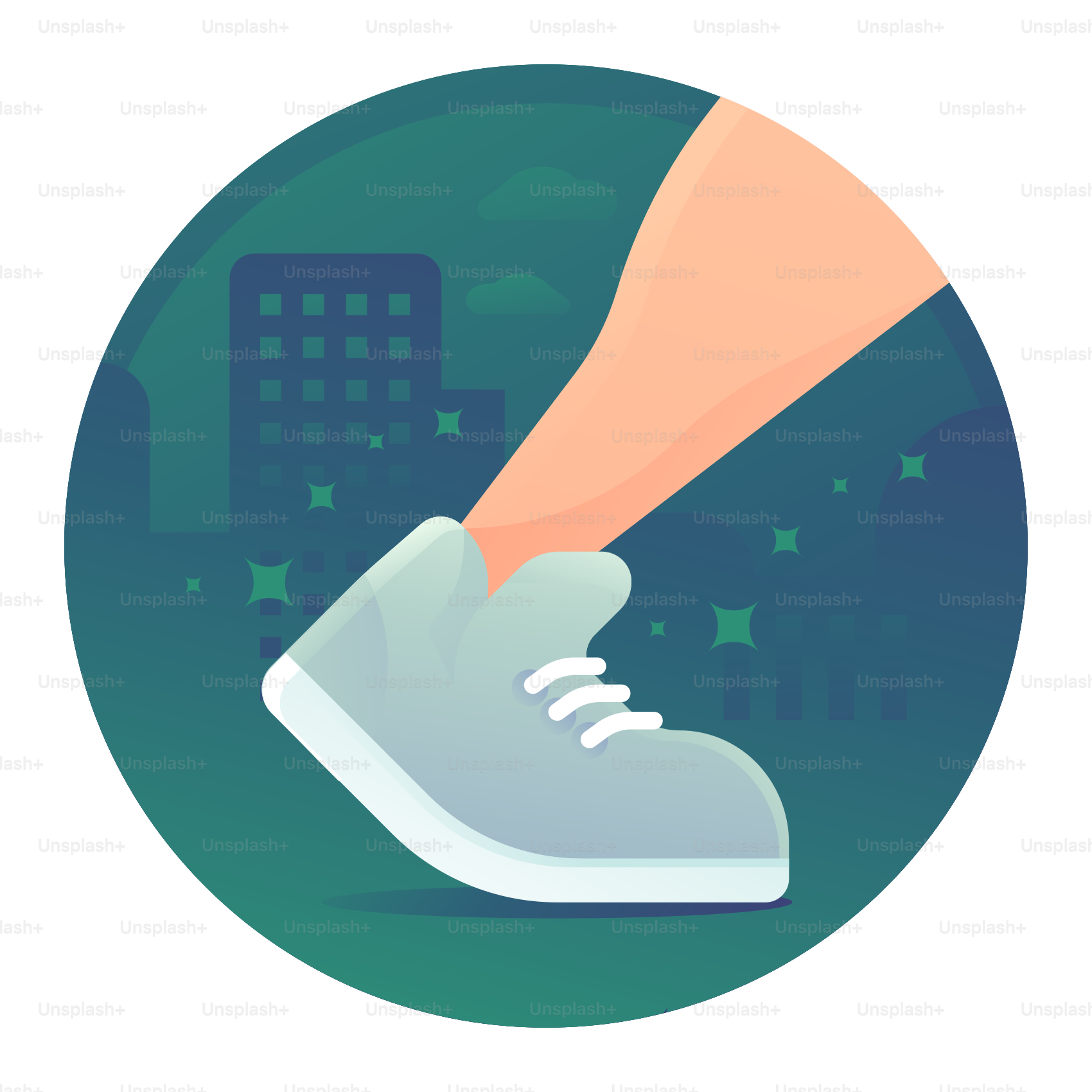 A pair of shoes with a person's foot touching them