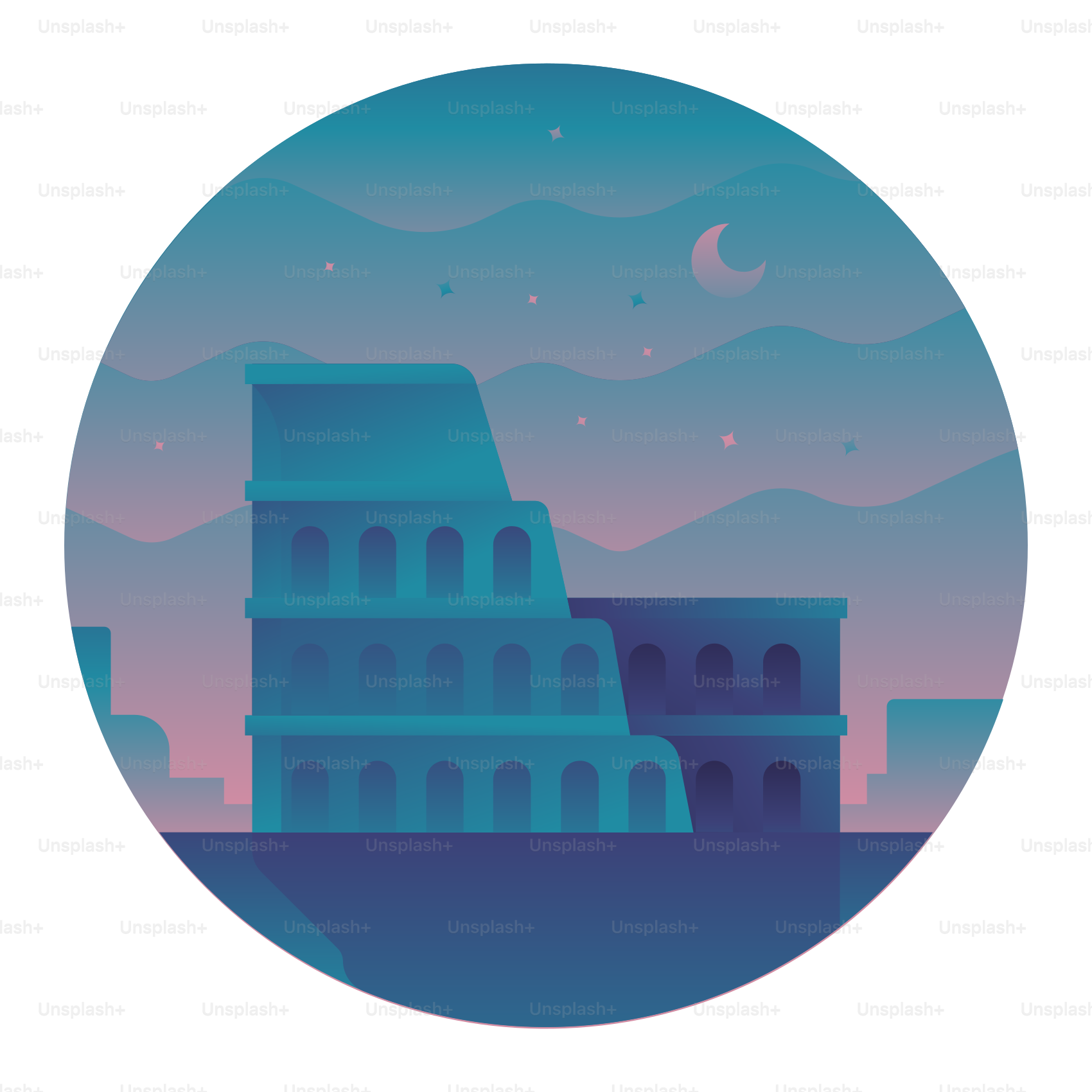 Une photo d’un bâtiment en pleine nuit