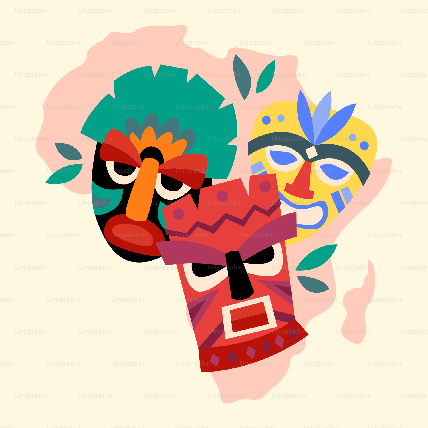 A colorful bird with a mask on its head