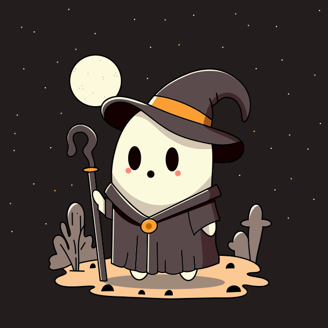 A panda bear dressed in a witch costume