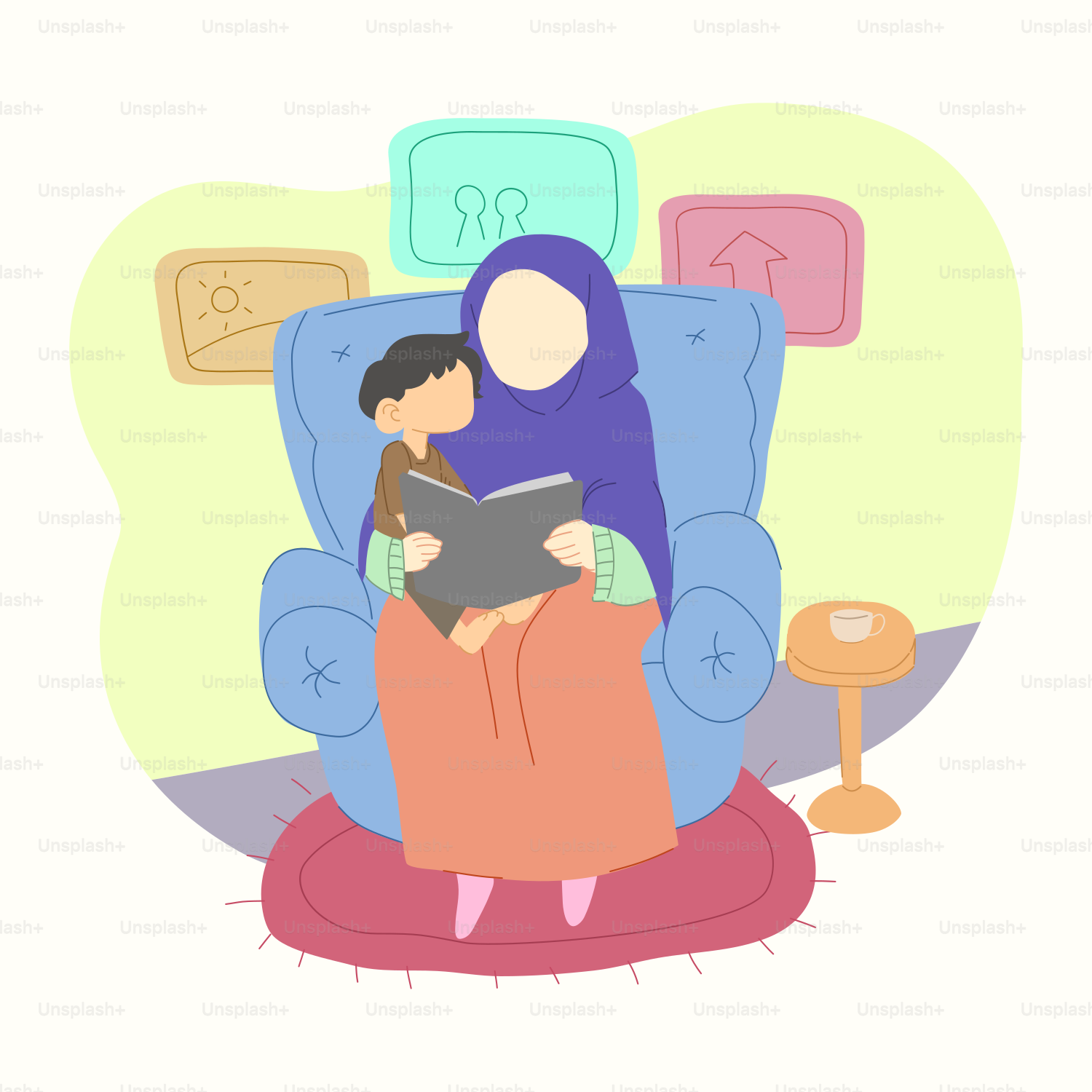 A woman sitting in a chair reading a book