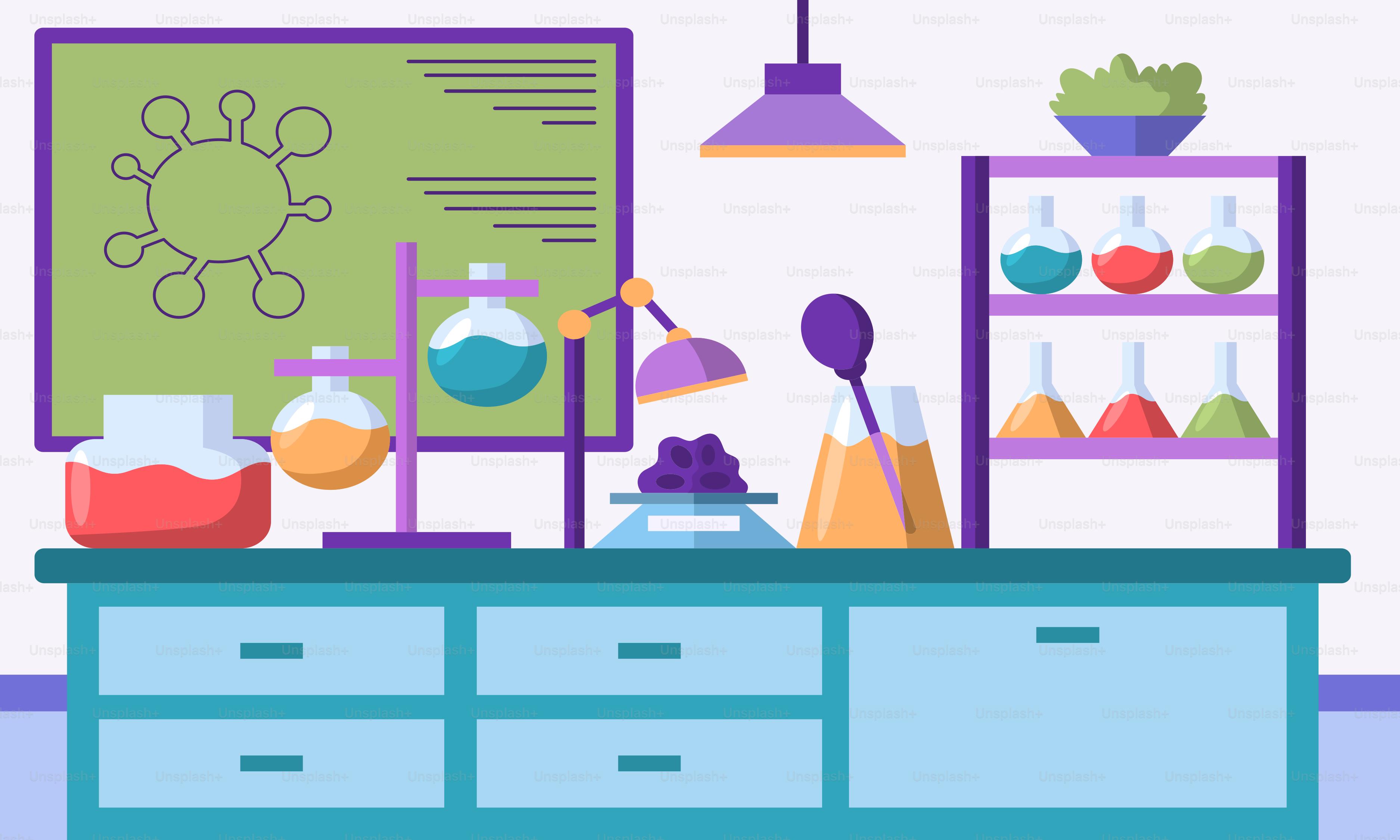 Ein Raum mit einer Kommode und Regalen, gefüllt mit verschiedenen Gegenständen