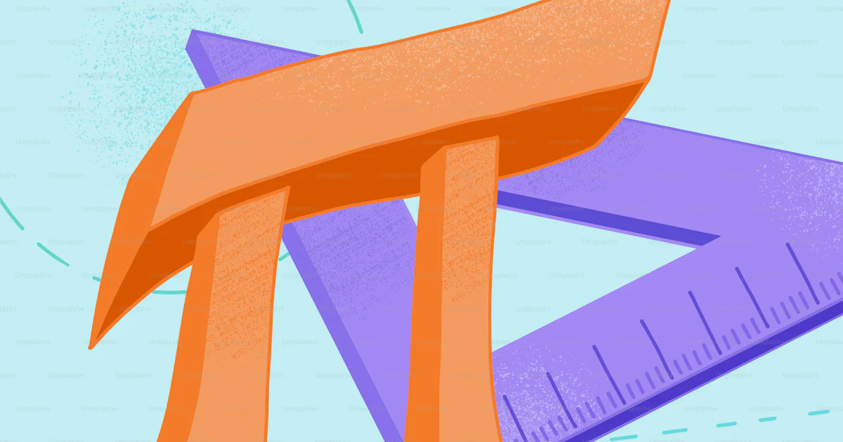 A drawing of a pi symbol and a ruler vector – Science Image on Unsplash