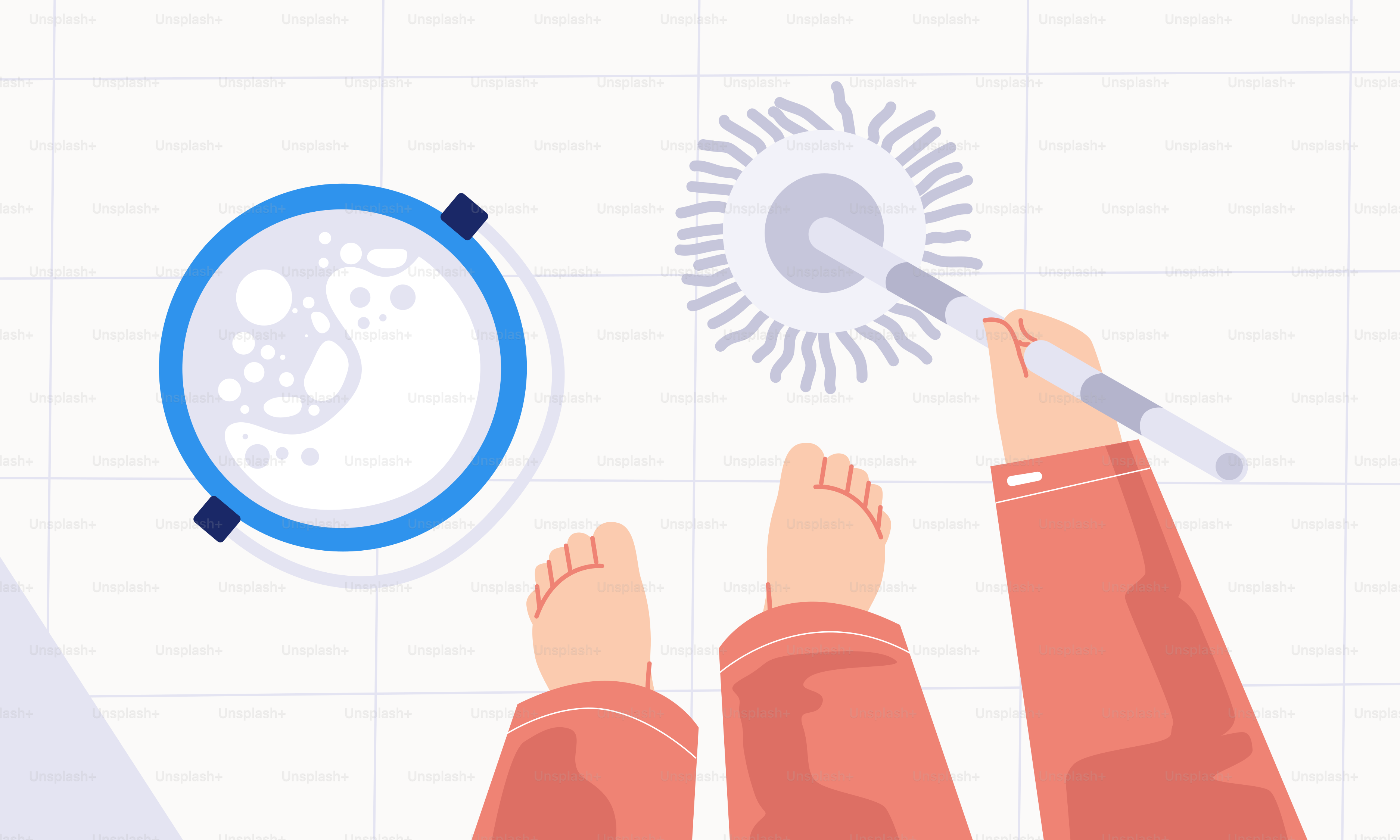 A person standing in front of a magnifying glass