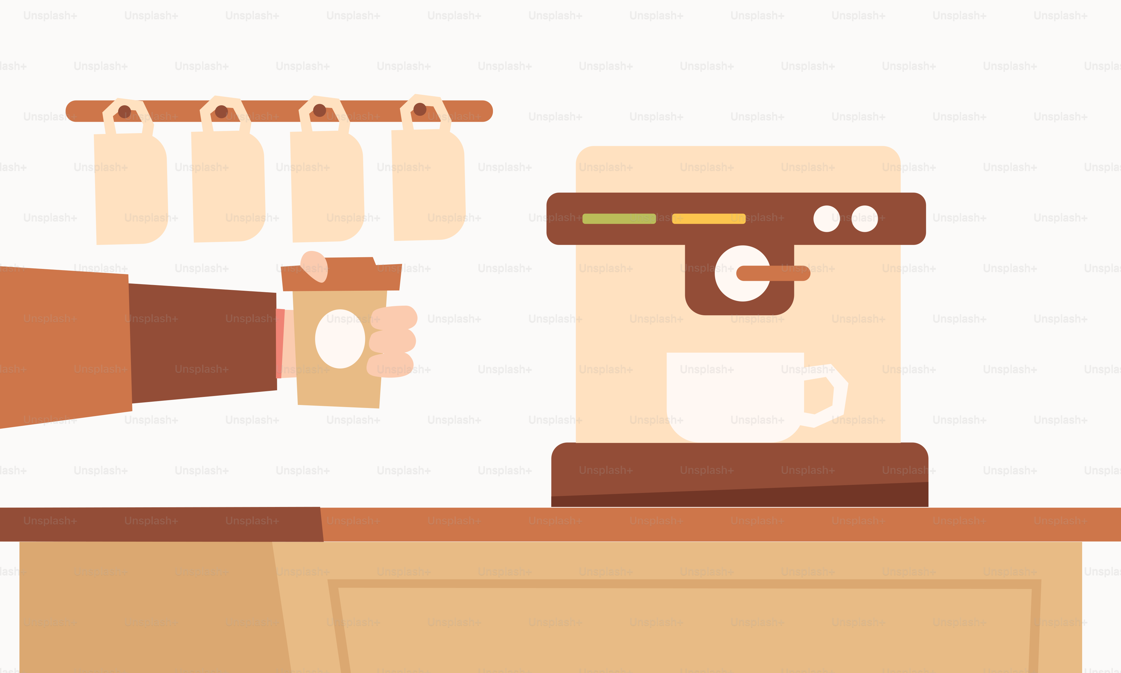 A coffee machine sitting on top of a counter