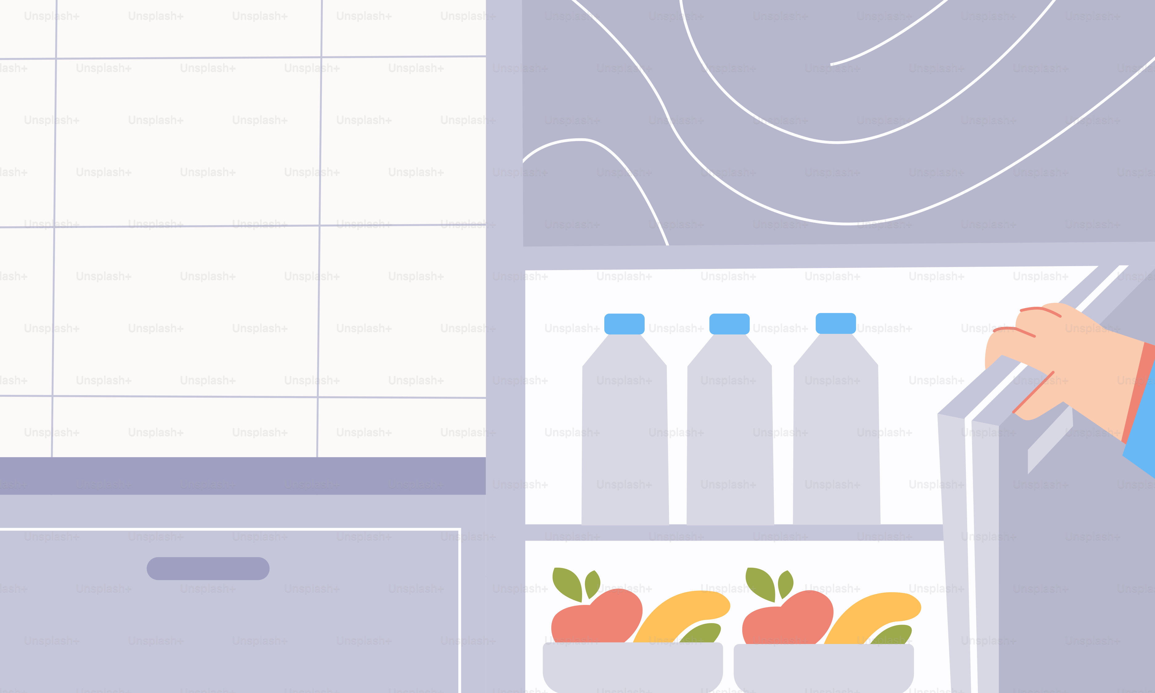 A person is opening a refrigerator with a lot of food in it