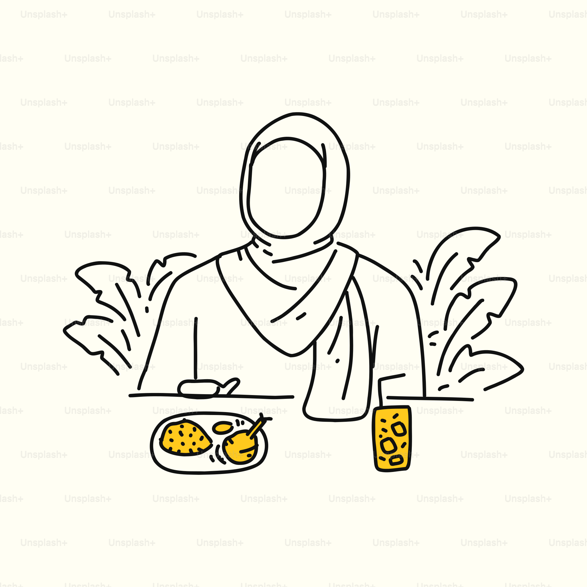 A person sitting at a table with a plate of food