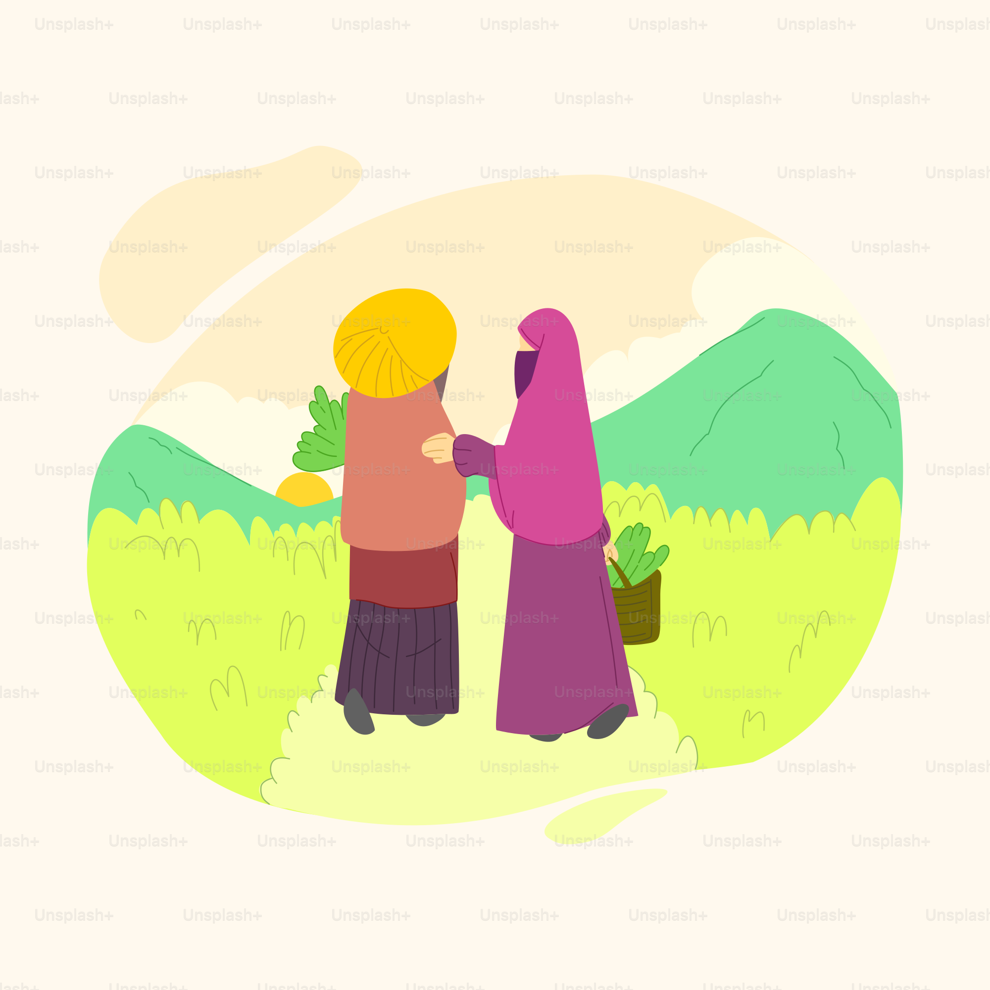 A couple of people standing next to each other