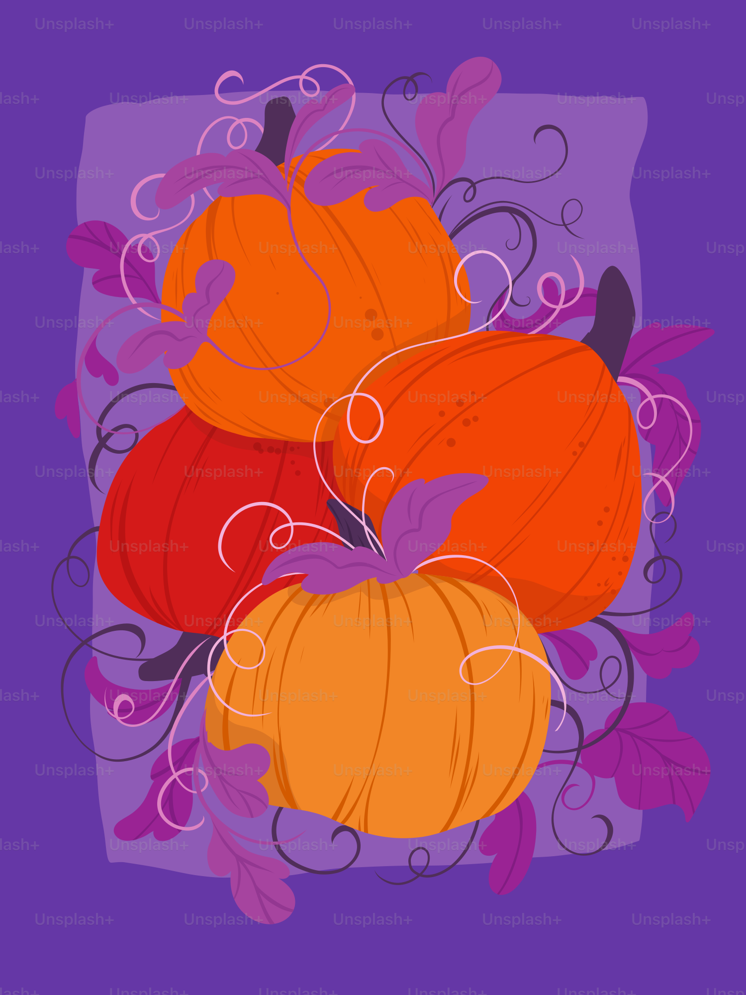 A bunch of pumpkins sitting on top of each other