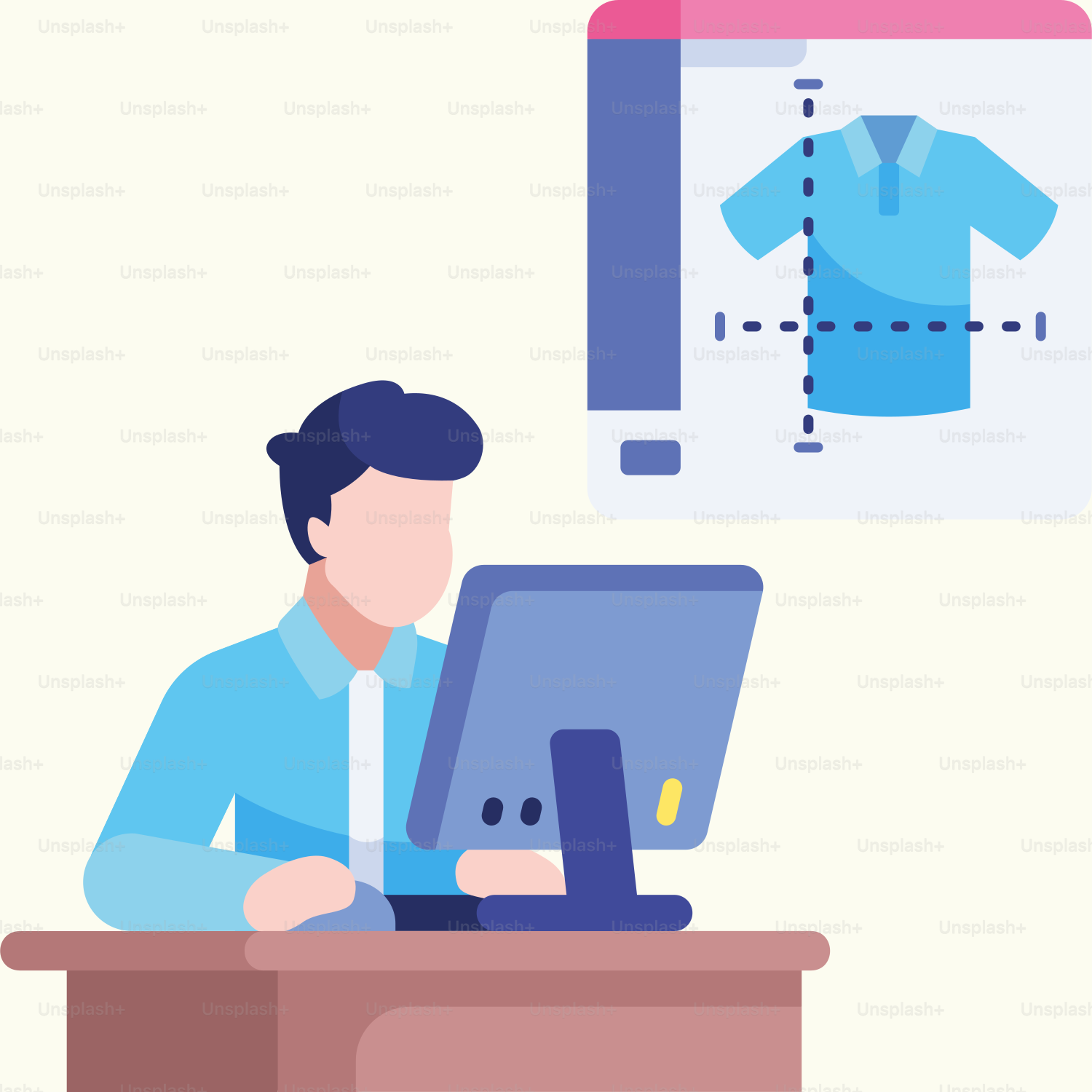 A man sitting at a desk working on a laptop