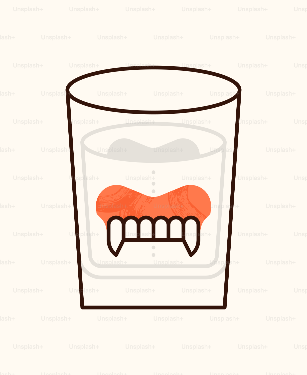 A glass with a toothbrush inside of it