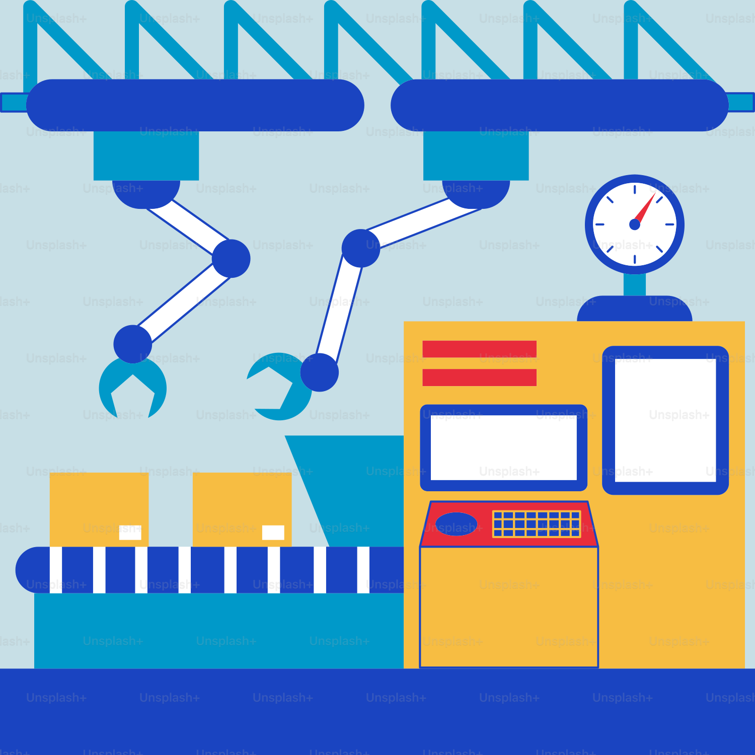 時計が上に乗った機械の写真