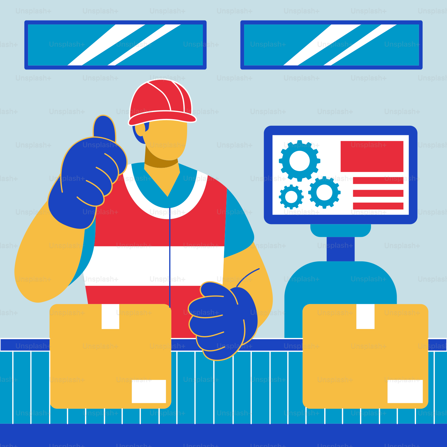 赤と白のシャツを着た男性がノートパソコンを持っている