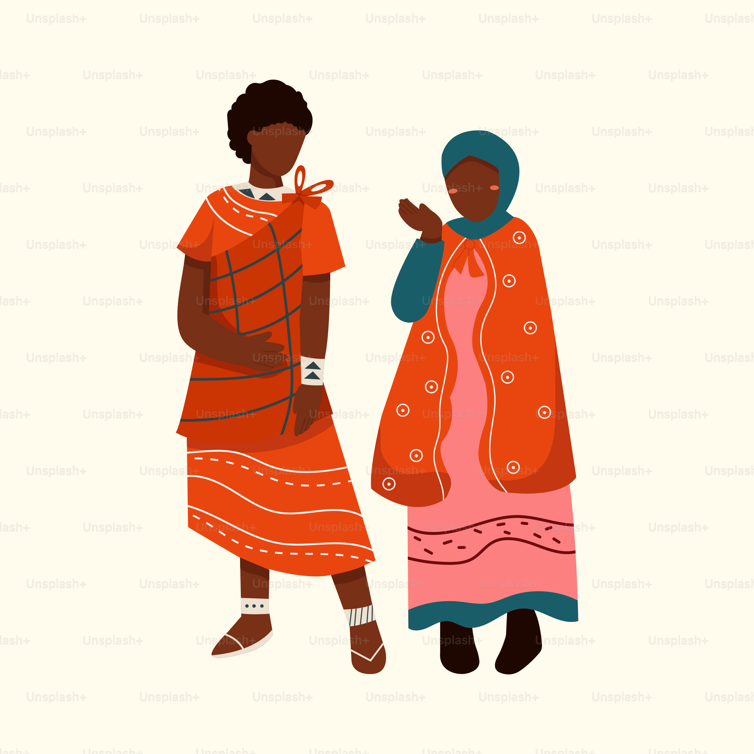 A couple of women standing next to each other