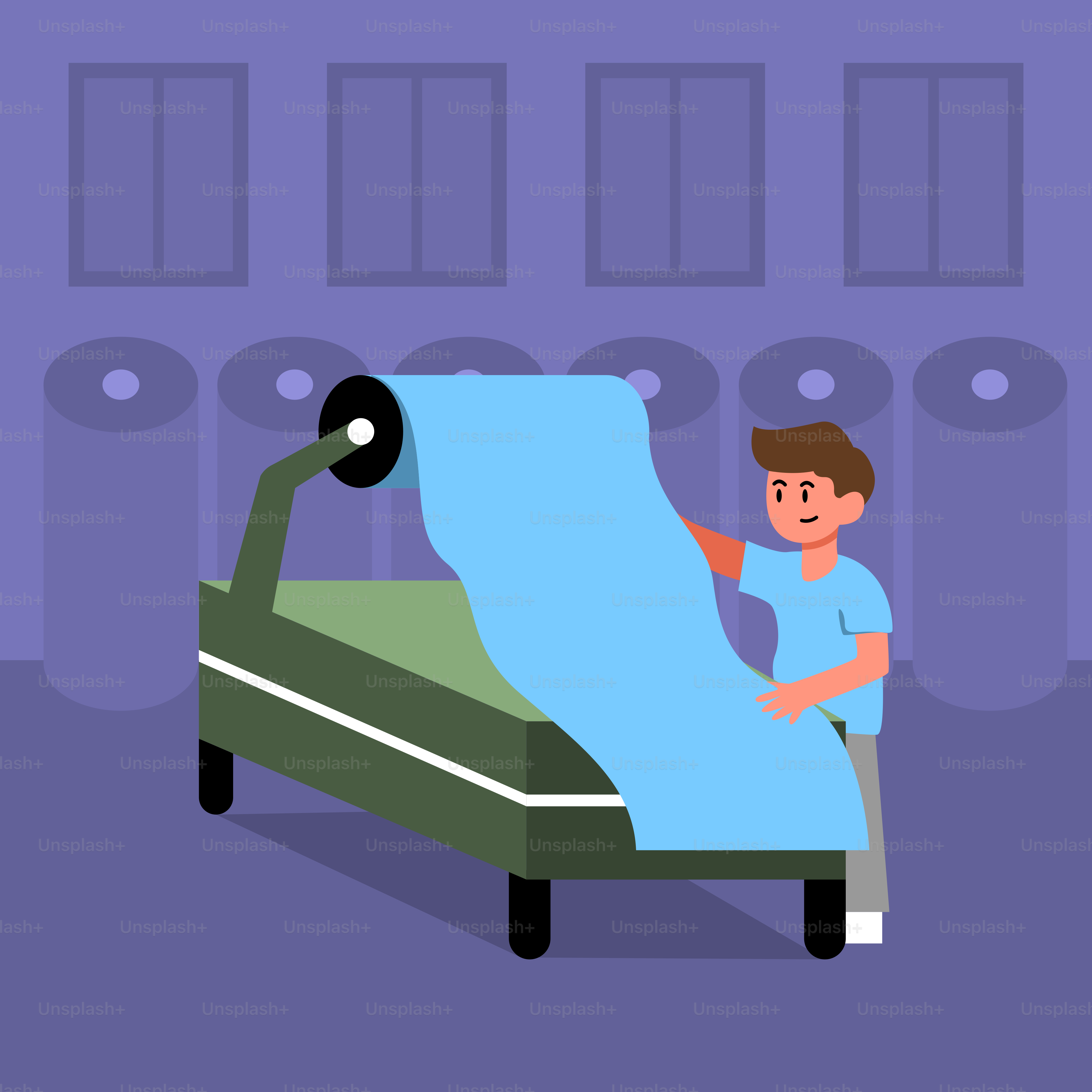 Um homem parado ao lado de um enorme pedaço de papel