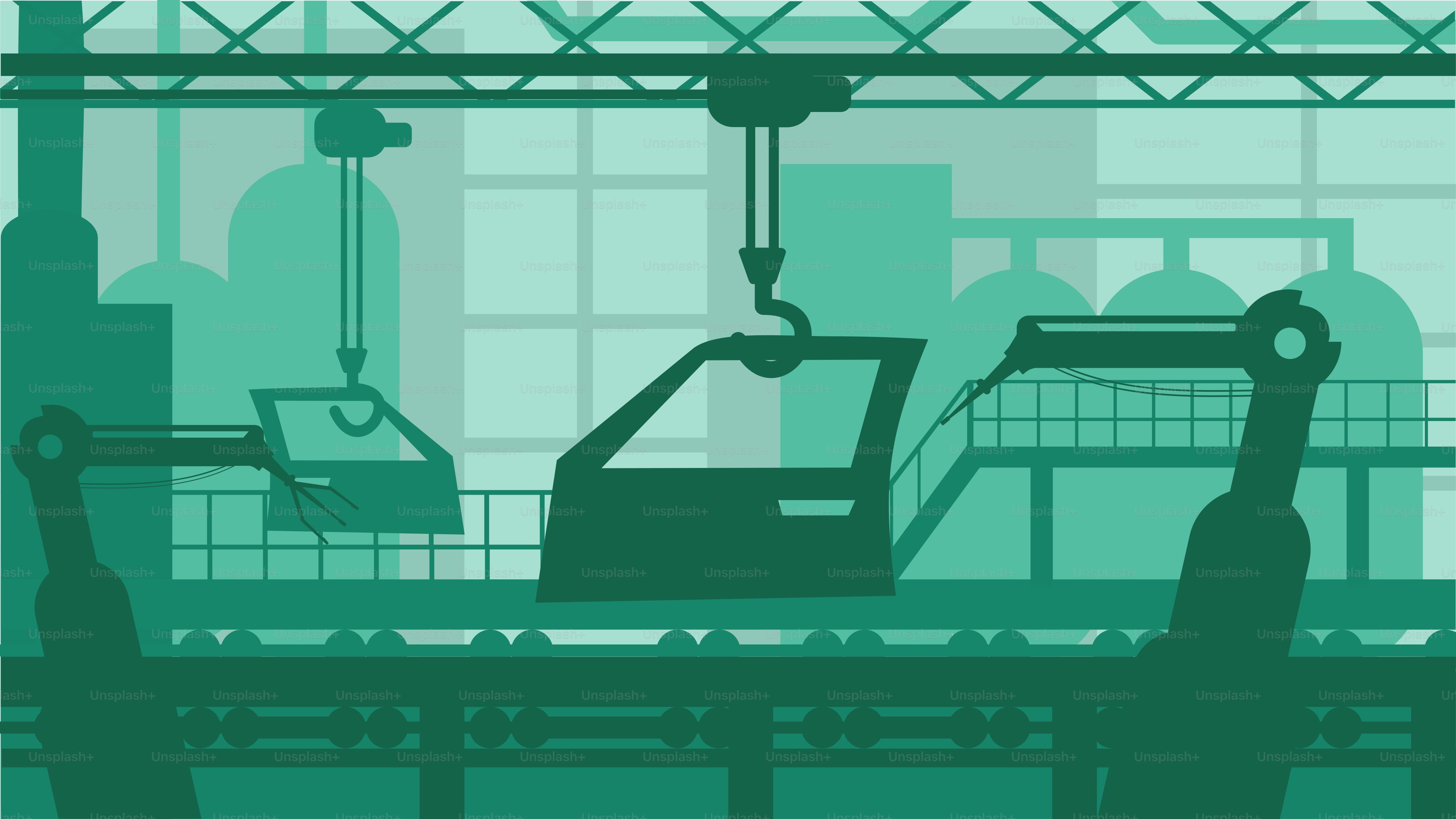 A picture of a machine in a factory