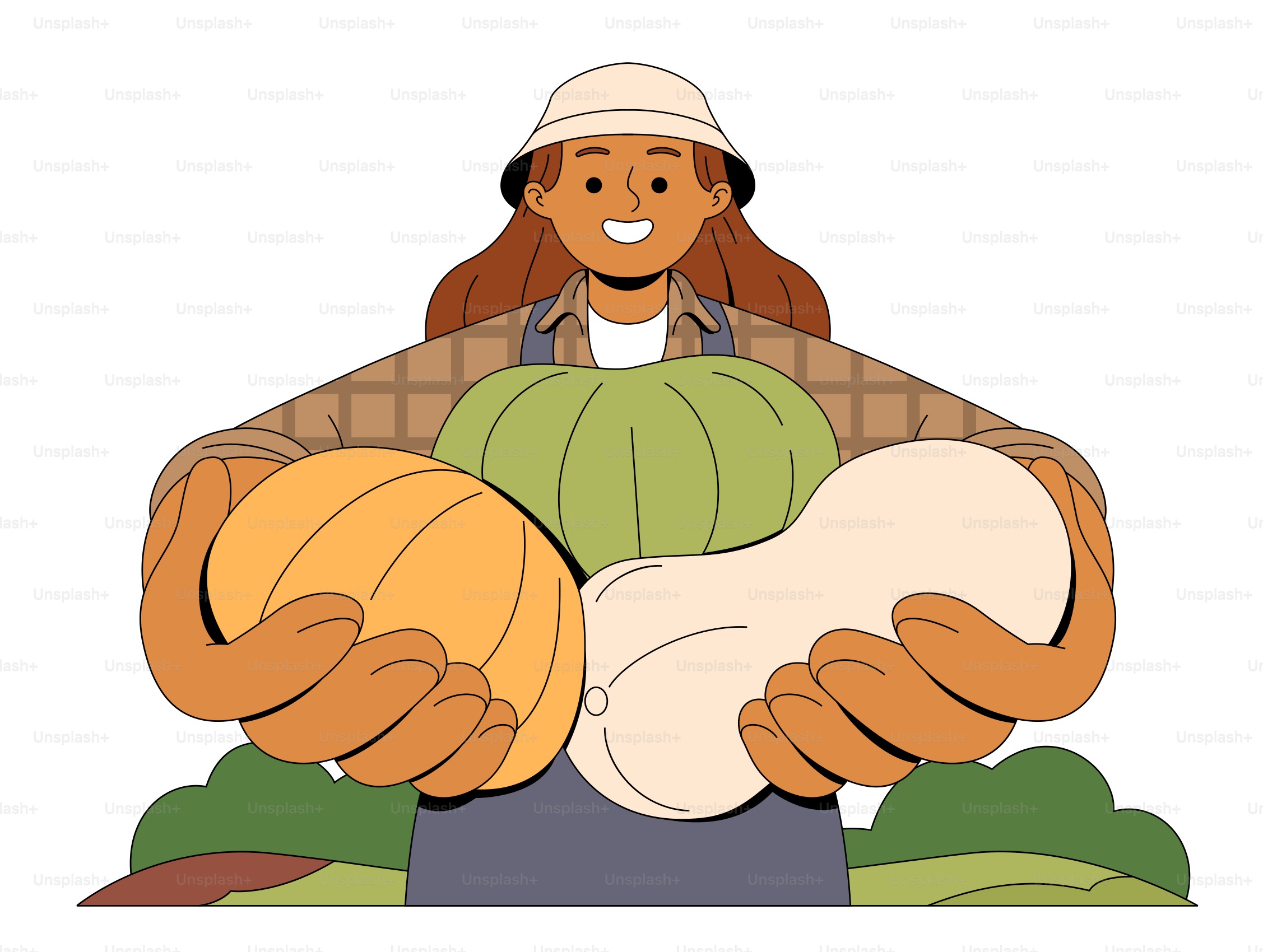 Una persona che tiene in mano un cesto di cibo con la didascalia di un'immagine di un