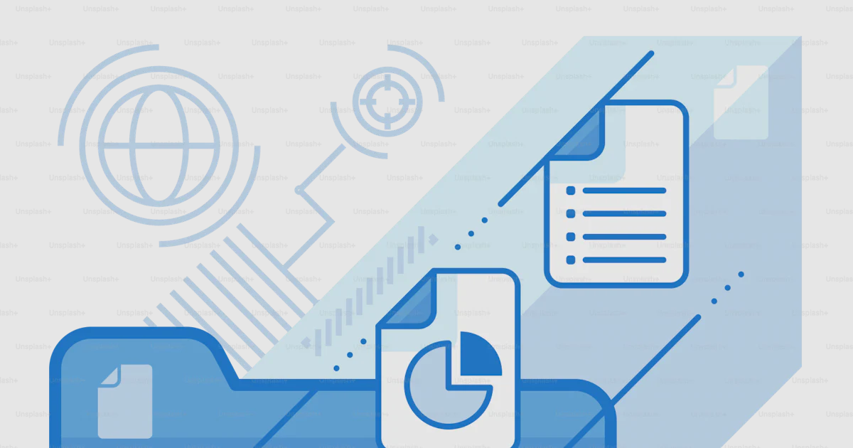 Vektor Folder biru dengan dokumen dan file di atasnya – Gambar ...