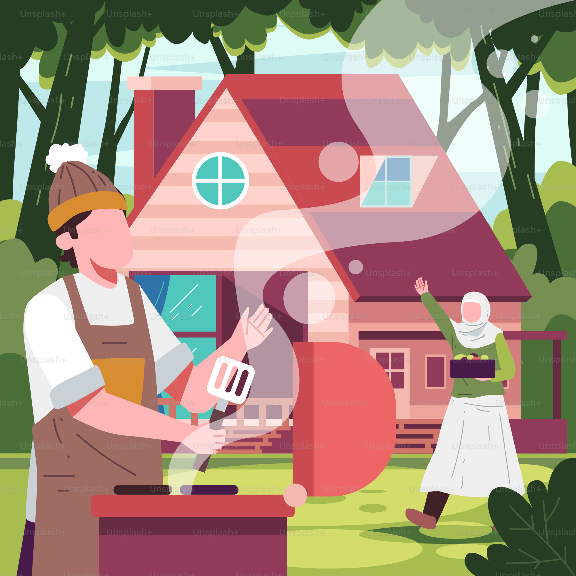 A man is using a power tool to cut a piece of wood