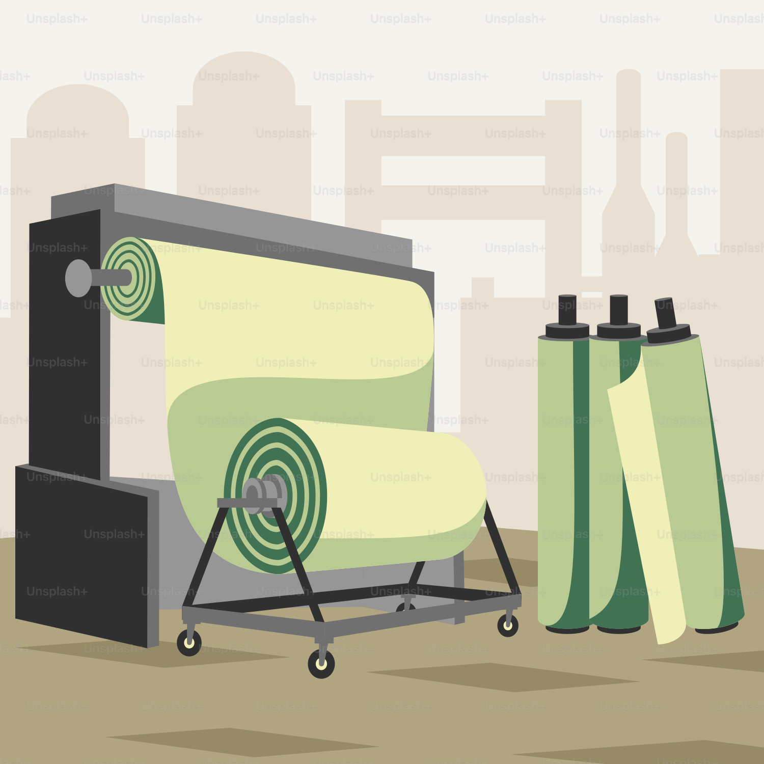 A chair with a roll of toilet paper on top of it