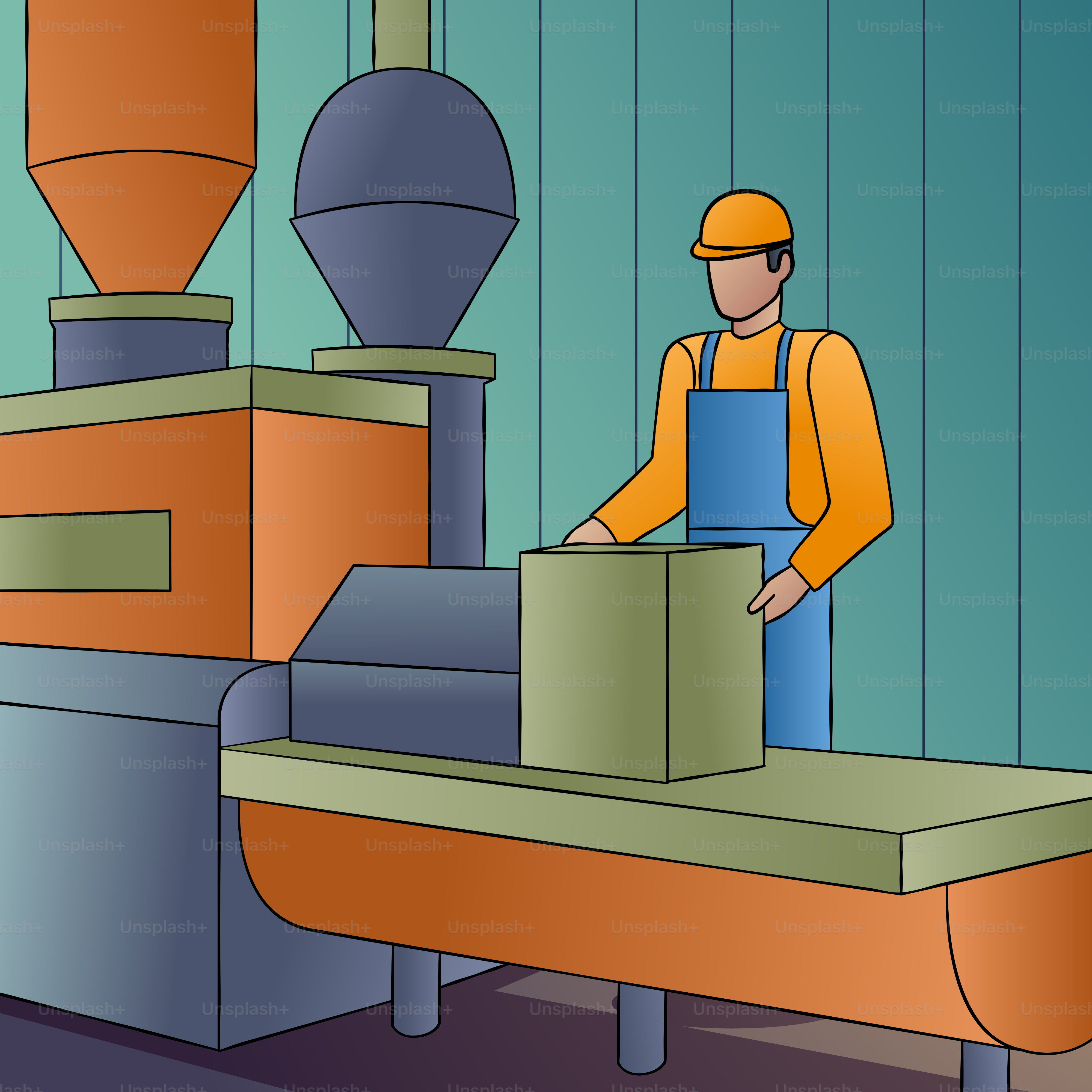 A man standing in front of a machine