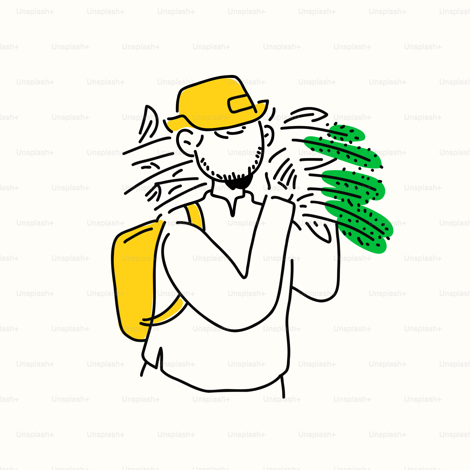 Un dibujo lineal de una persona aspirando un sofá vector – Imagen de  Ilustración en Unsplash, image size:3000x3000