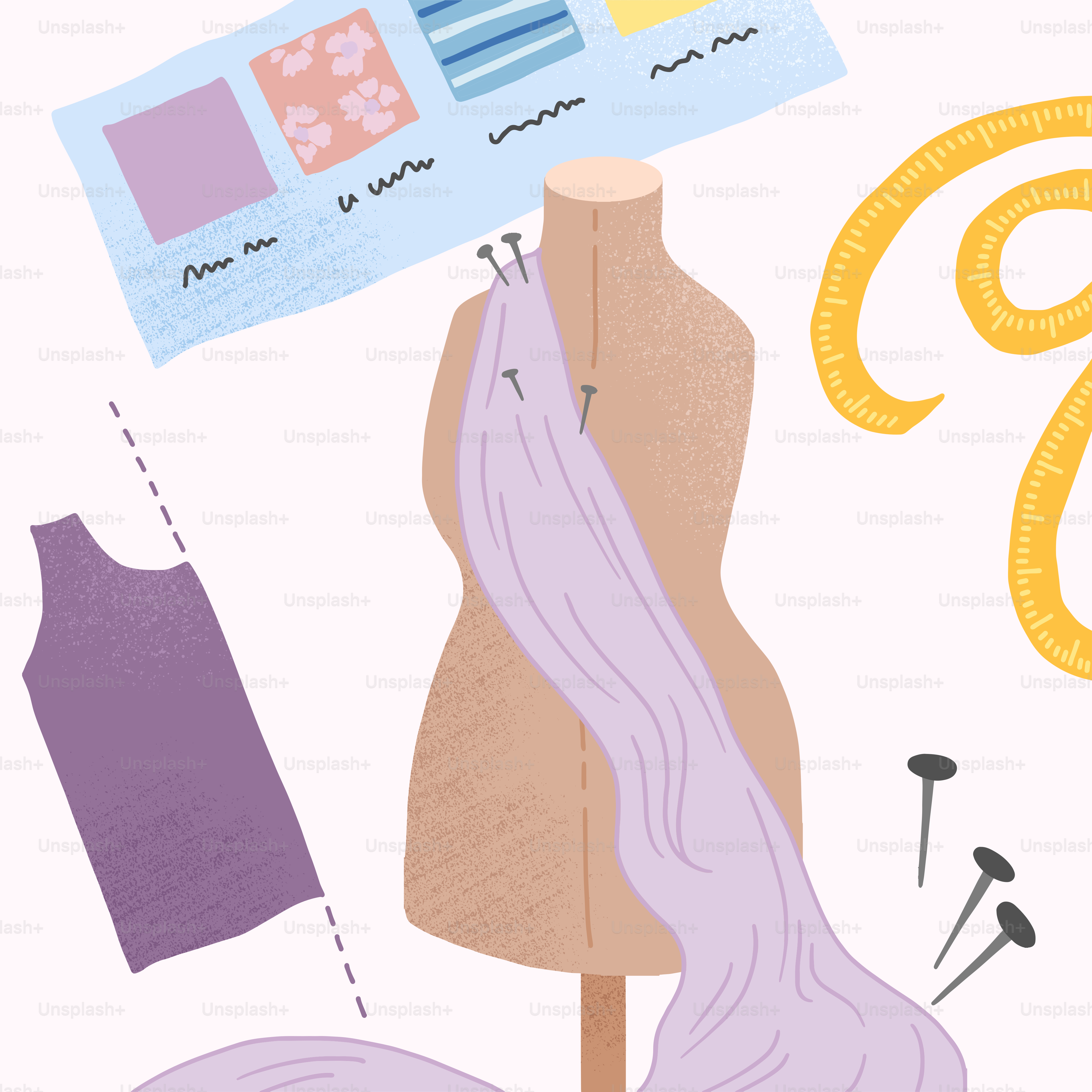 Un dibujo de un maniquí sosteniendo un trozo de papel